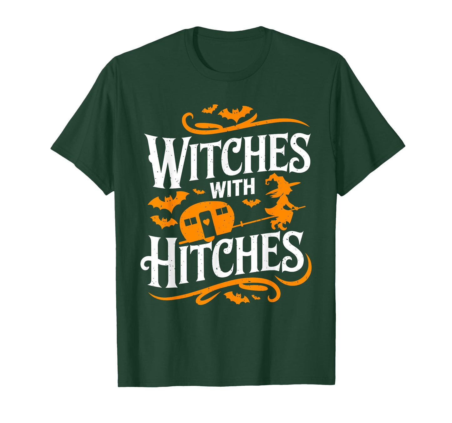 Witches With Hitches Funny Halloween Camping Witches T-Shirt
