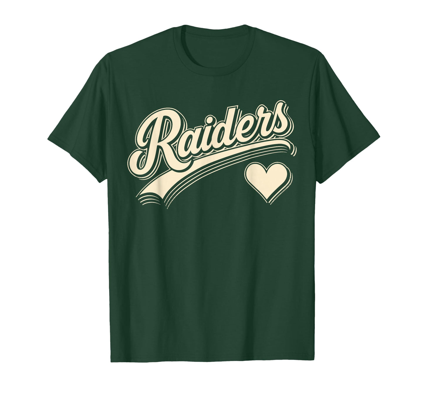Retro Name Raiders Heart Gift for Men Women Kid Boy Girl T-Shirt