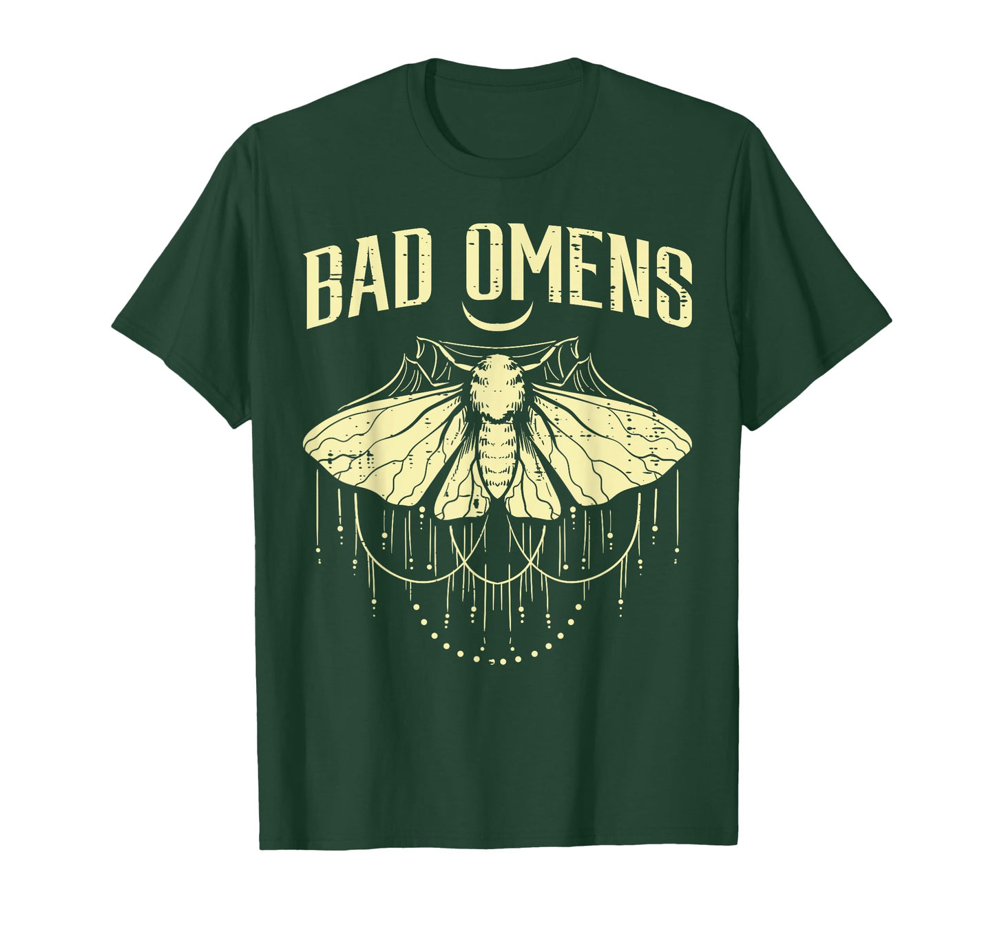 Moth Bad Omens Funny Myth Superstitions Women Men Kids Youth T-Shirt