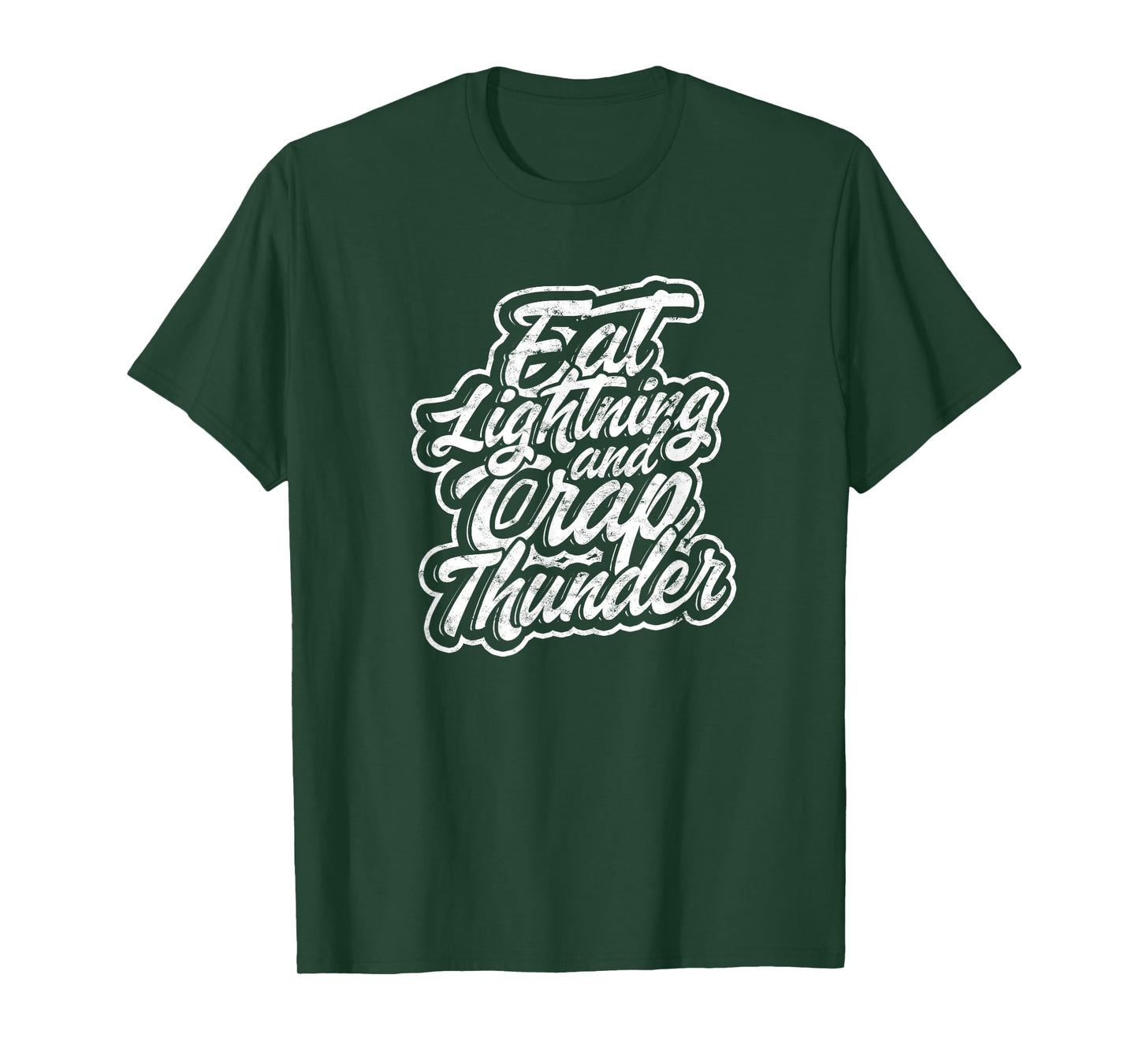 Eat lightning & crap thunder - Muscle training and exercise T-Shirt