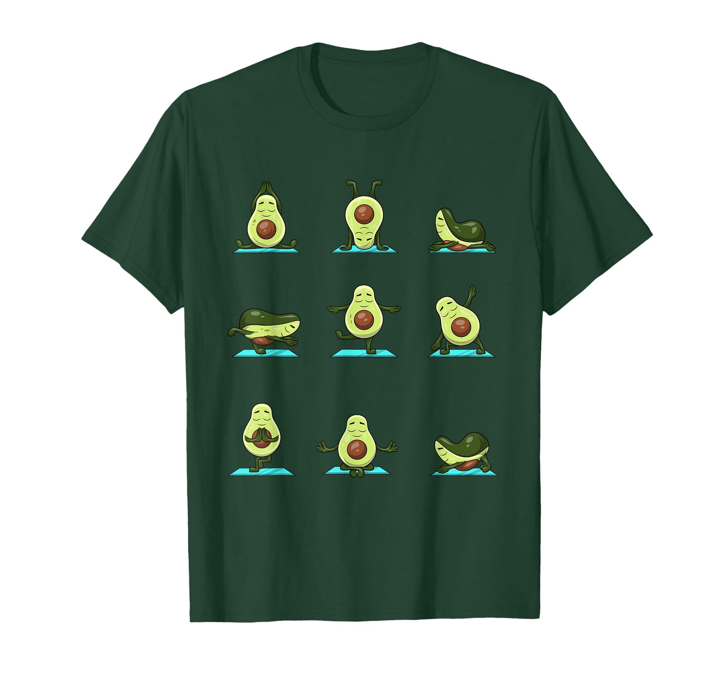 Funny Avocado Yoga Fitness Funny Exercising Gym Avocado T-Shirt