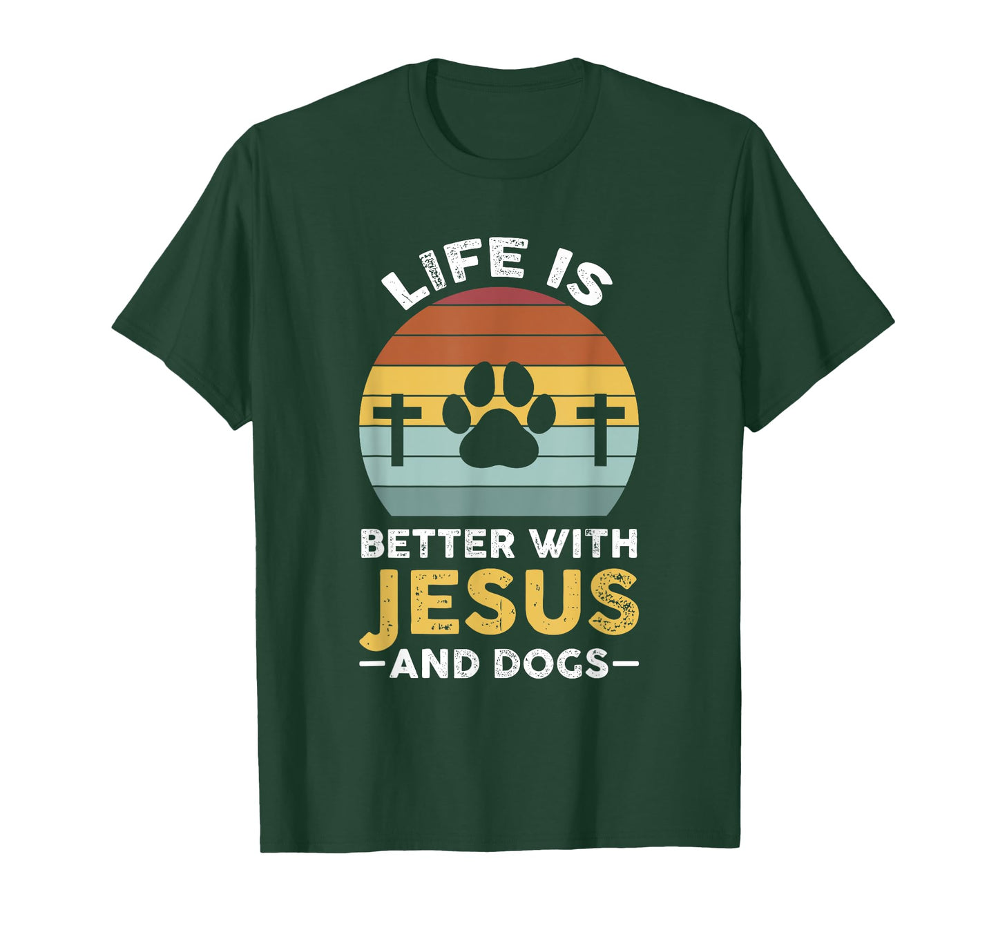 Life is better with Jesus and dogs Jesus T-Shirt