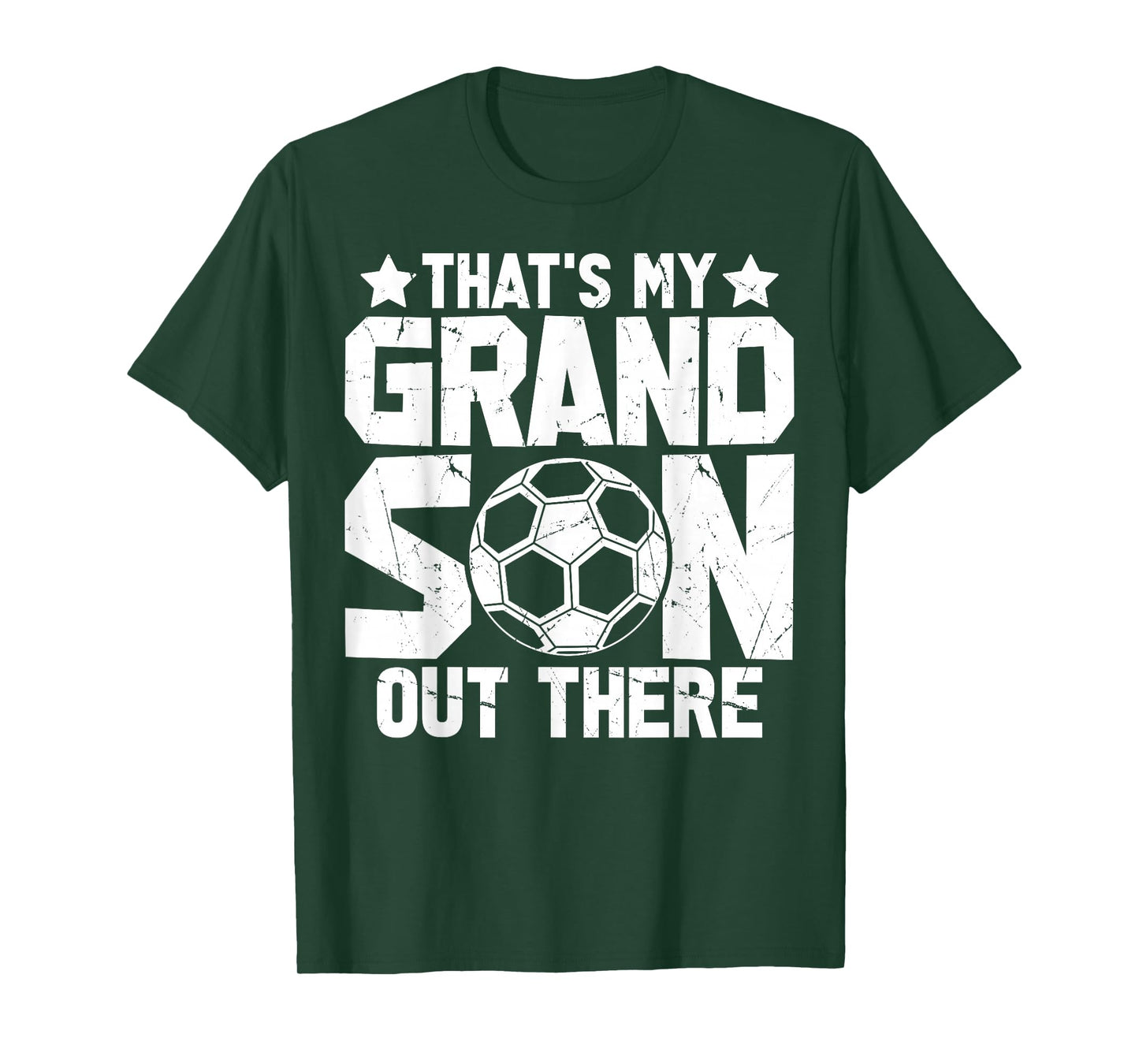 Football Grandma Grandpa Soccer That's My Grandson Out There T-Shirt