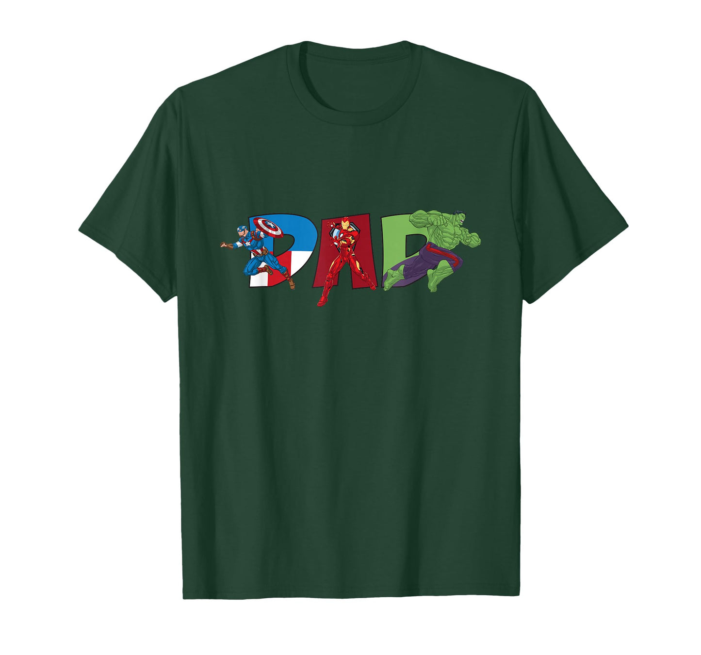 Marvel Avengers Trio Dad Father’s Day Family Trip Birthday T-Shirt
