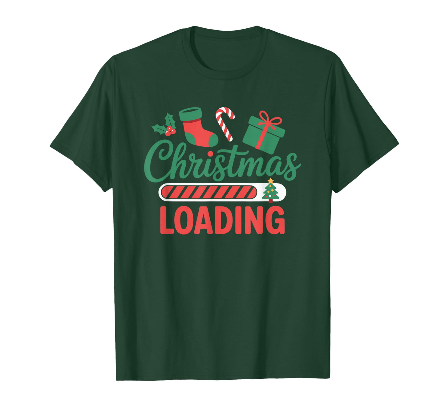 Funny Christmas Loading Screen Gamer Style T-Shirt