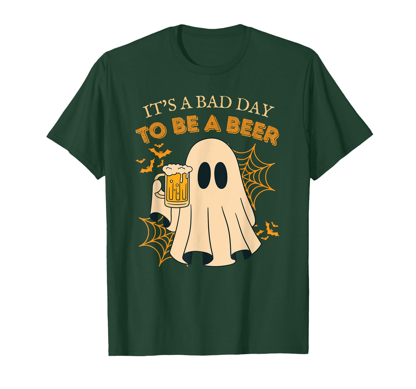 it's a bad day to be a beer vintage funny ghost halloween T-Shirt