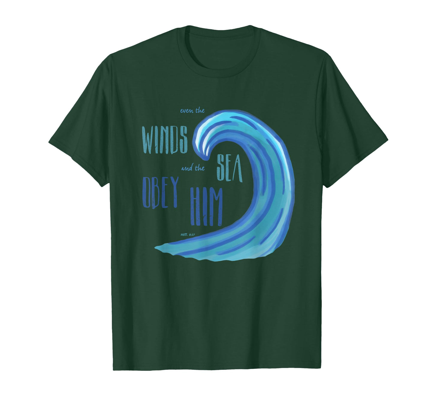 Jesus Follower Christian Believer T Shirt Beach Ocean Wave T-Shirt for Men Women Girls Kids