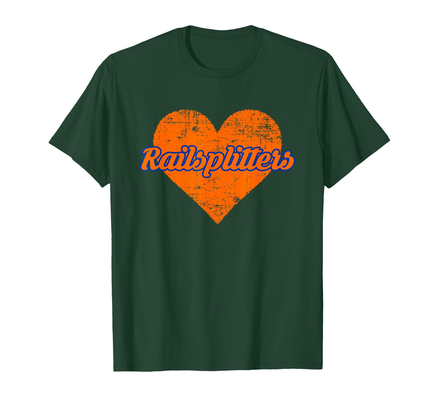 Lincoln Park Railsplitters Over Heart T-Shirt