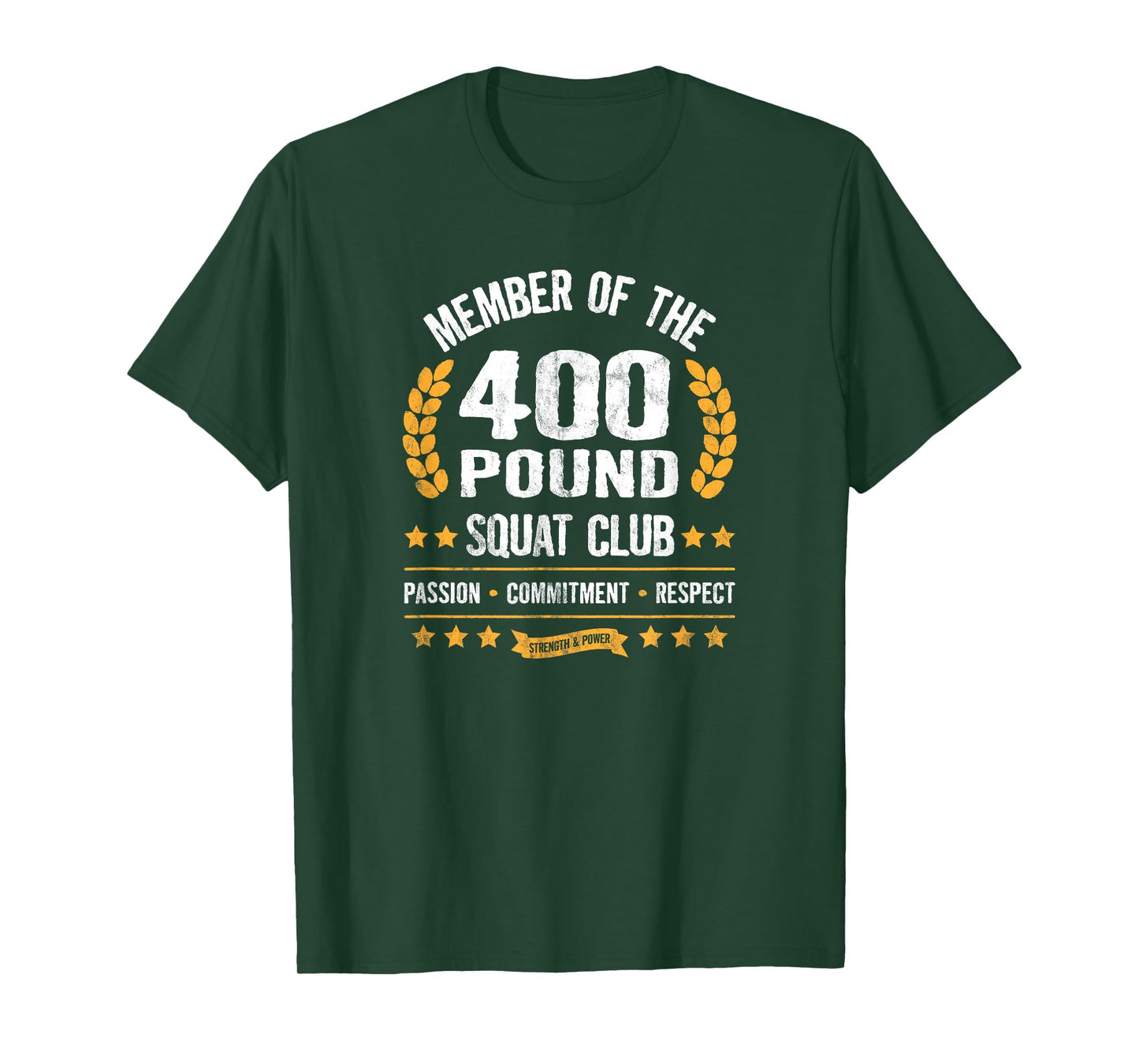 400 Pound Squat Club Strong Men Women Gym T-Shirt
