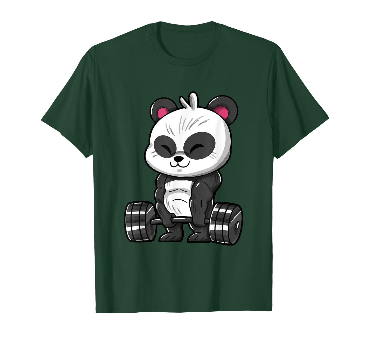Weightlifting Panda Workout Bodybuilder Fitness Gym Panda T-Shirt