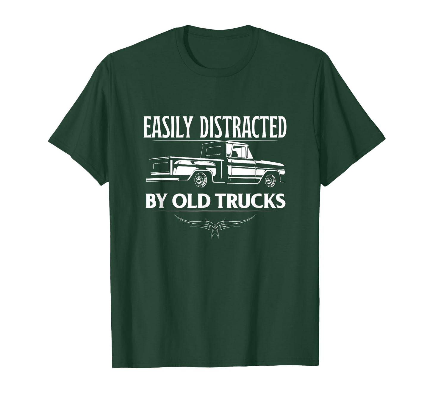 Easily Distracted by Old Trucks | Vintage Pickup Truck T-Shirt