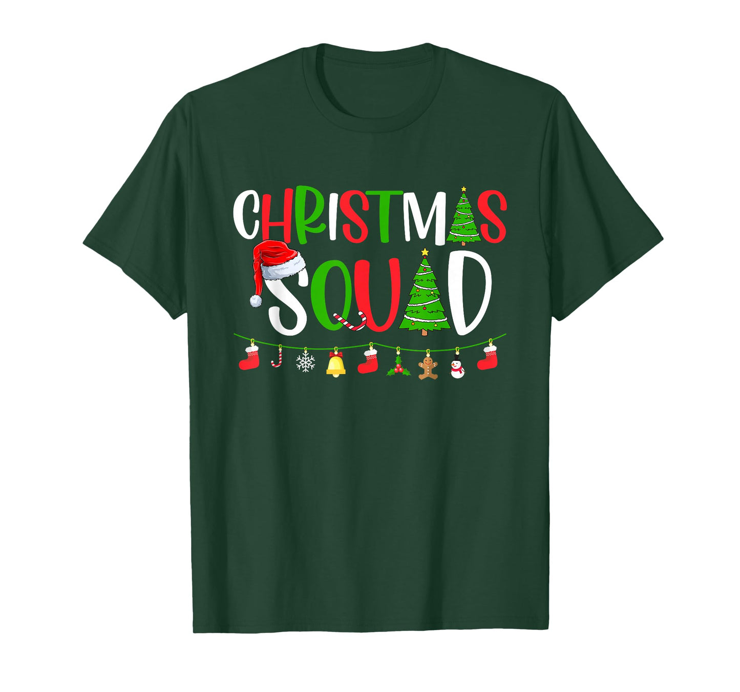 Christmas Squad Matching Family Group Xmas Decor Holiday T-Shirt