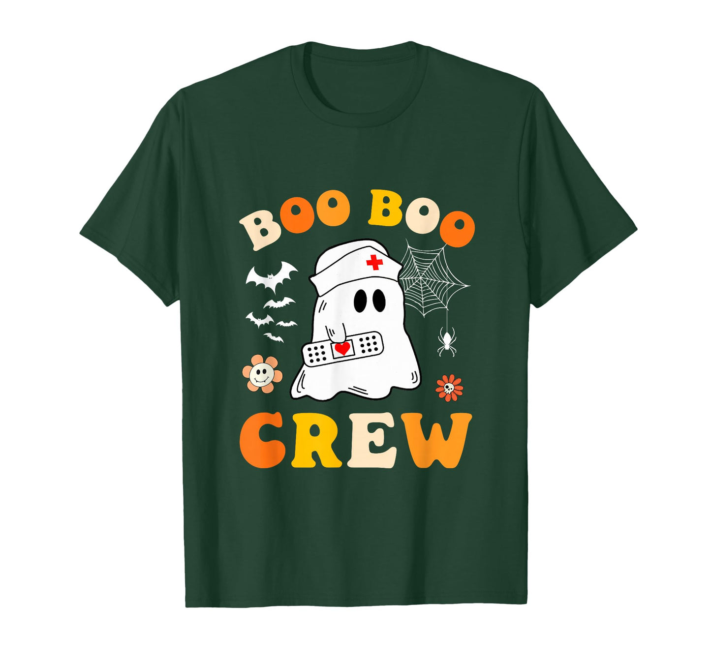 Groovy Boo Boo Crew Nurse Ghost Halloween Costume for Nurses T-Shirt