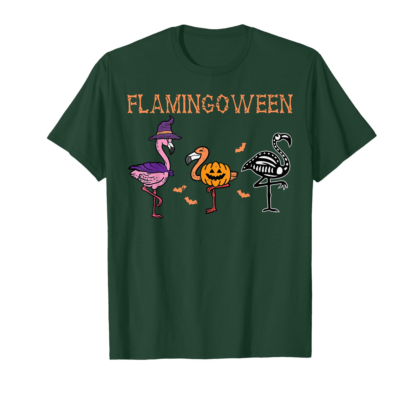 Halloween Flamingo Flamingoween Funny Costume Women Men Kids T-Shirt