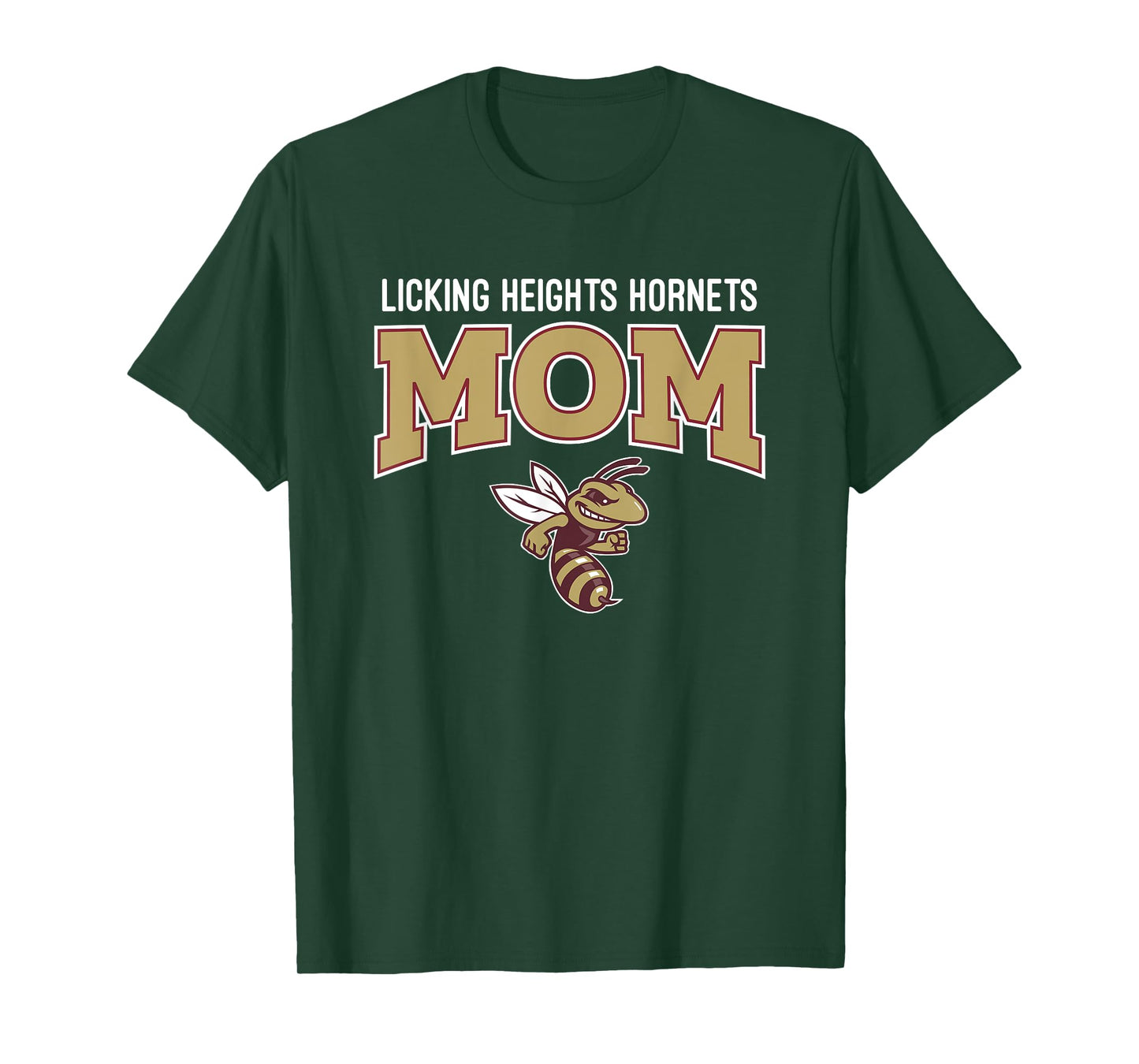 Licking Heights Hornets Logo Mom HS T-Shirt