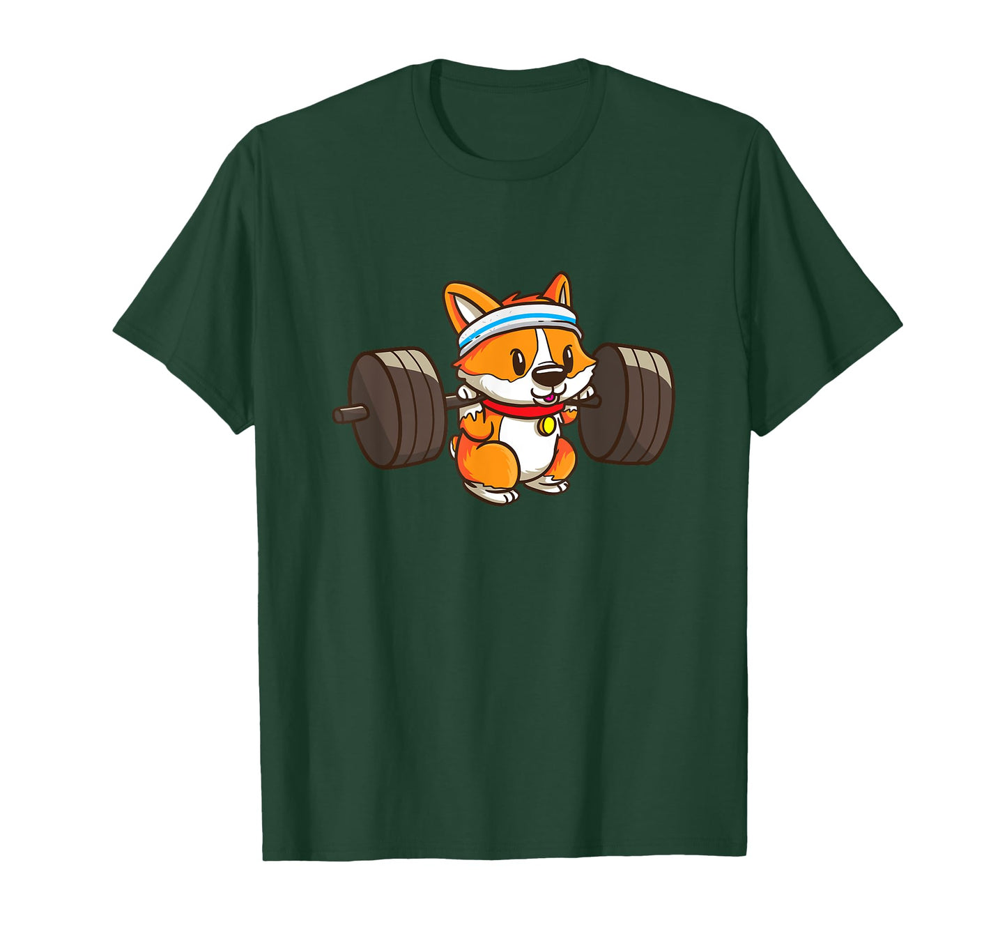Cute Corgi Weightlifting Dog Lover Girls T-Shirt