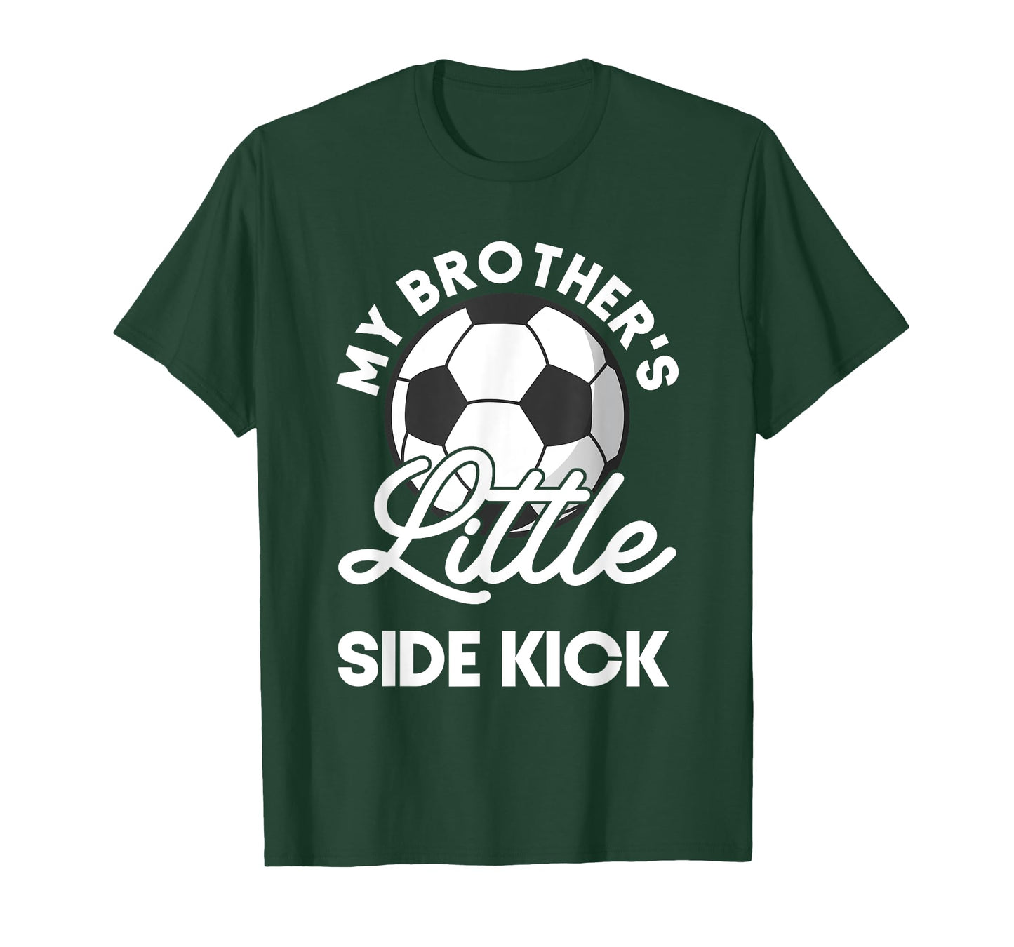 Kids My Brother's Little Side-Kick Soccer Younger Sibling T-Shirt
