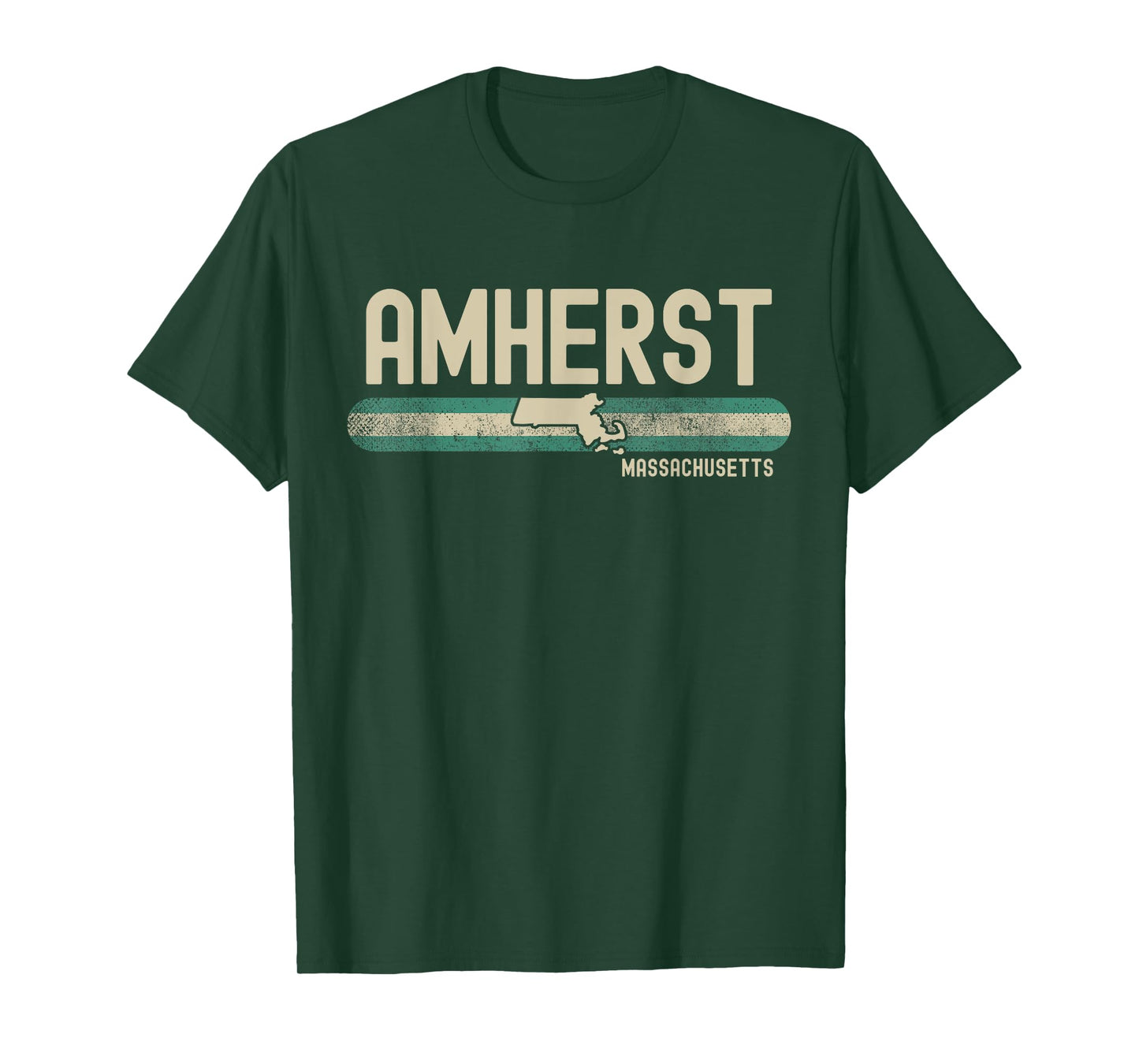 Amherst MA | Massachusetts | Travel & 80s Style T-Shirt