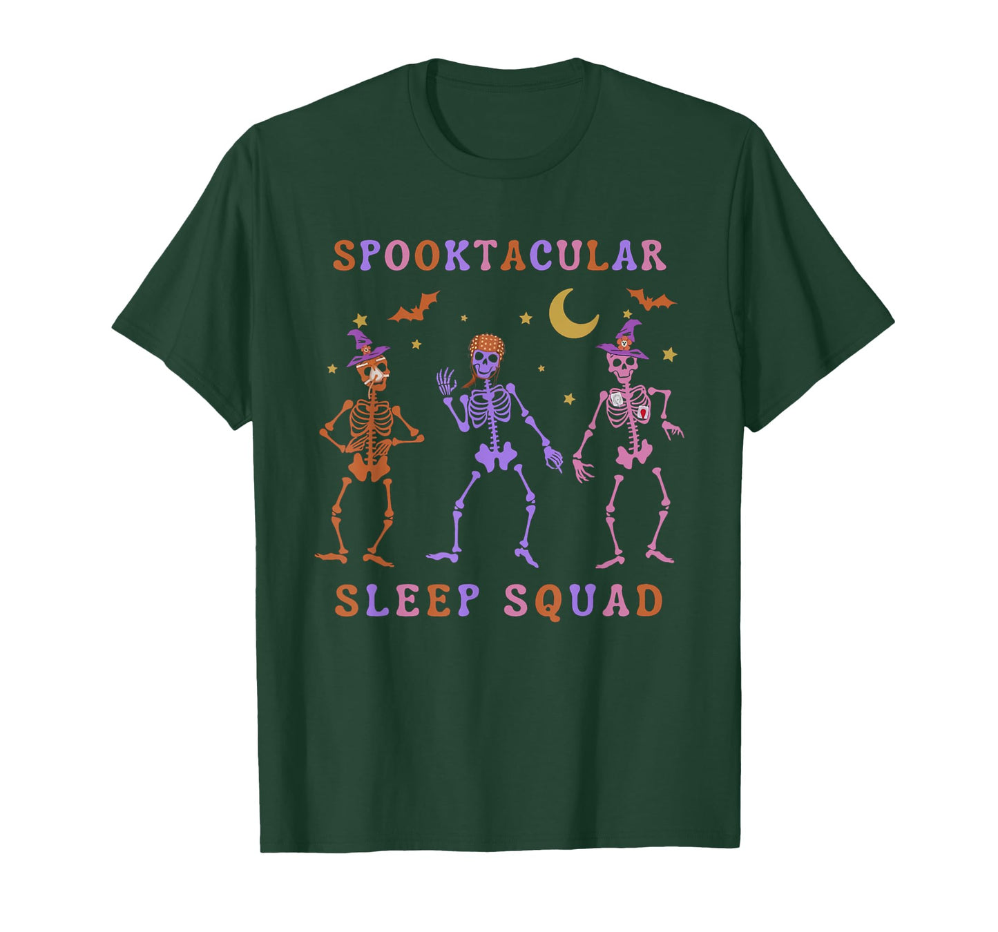 Polysomnographic Tech Halloween Skeleton Sleep Tech Squad T-Shirt