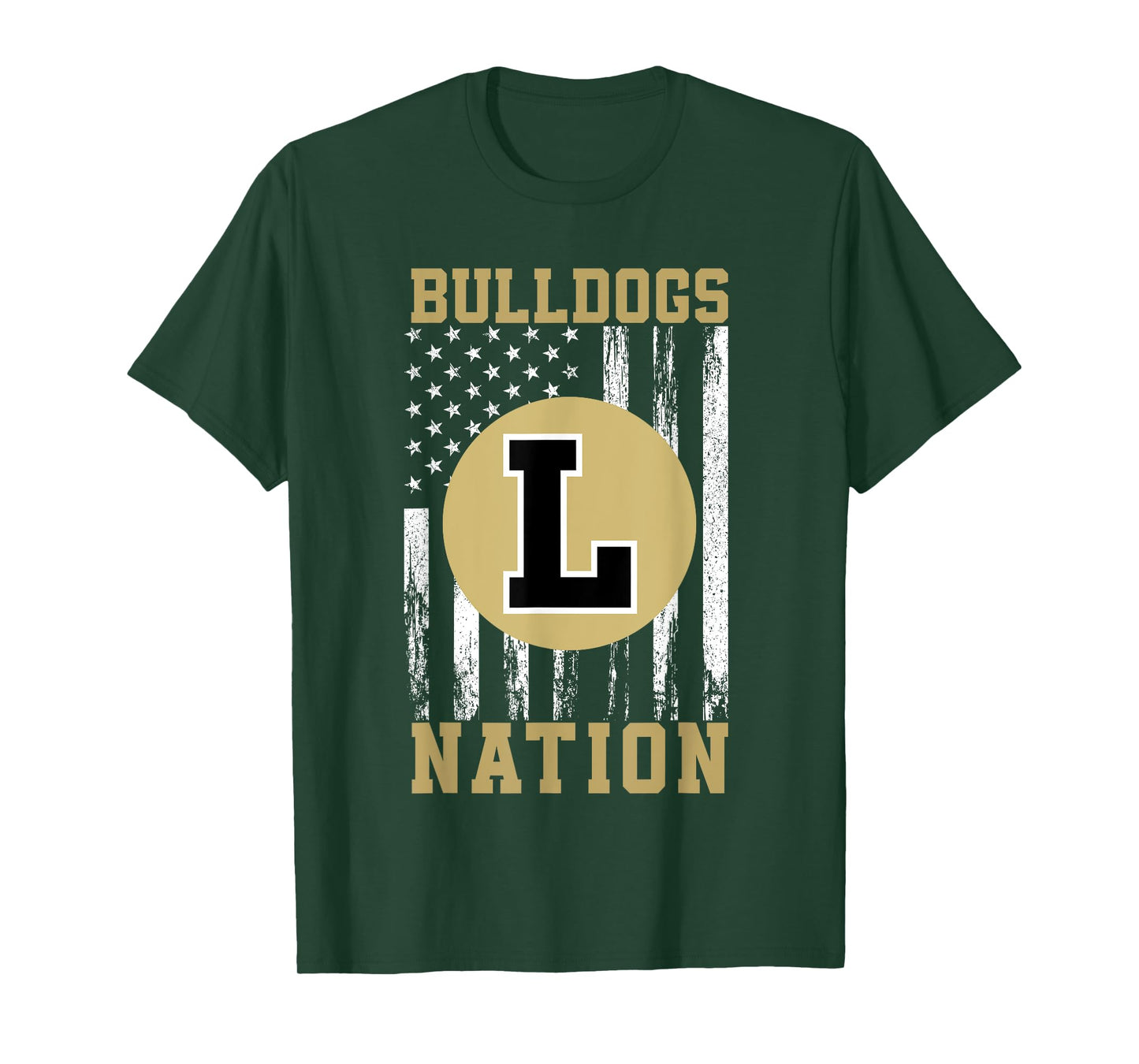 Lapel Bulldogs Logo Nation HS T-Shirt