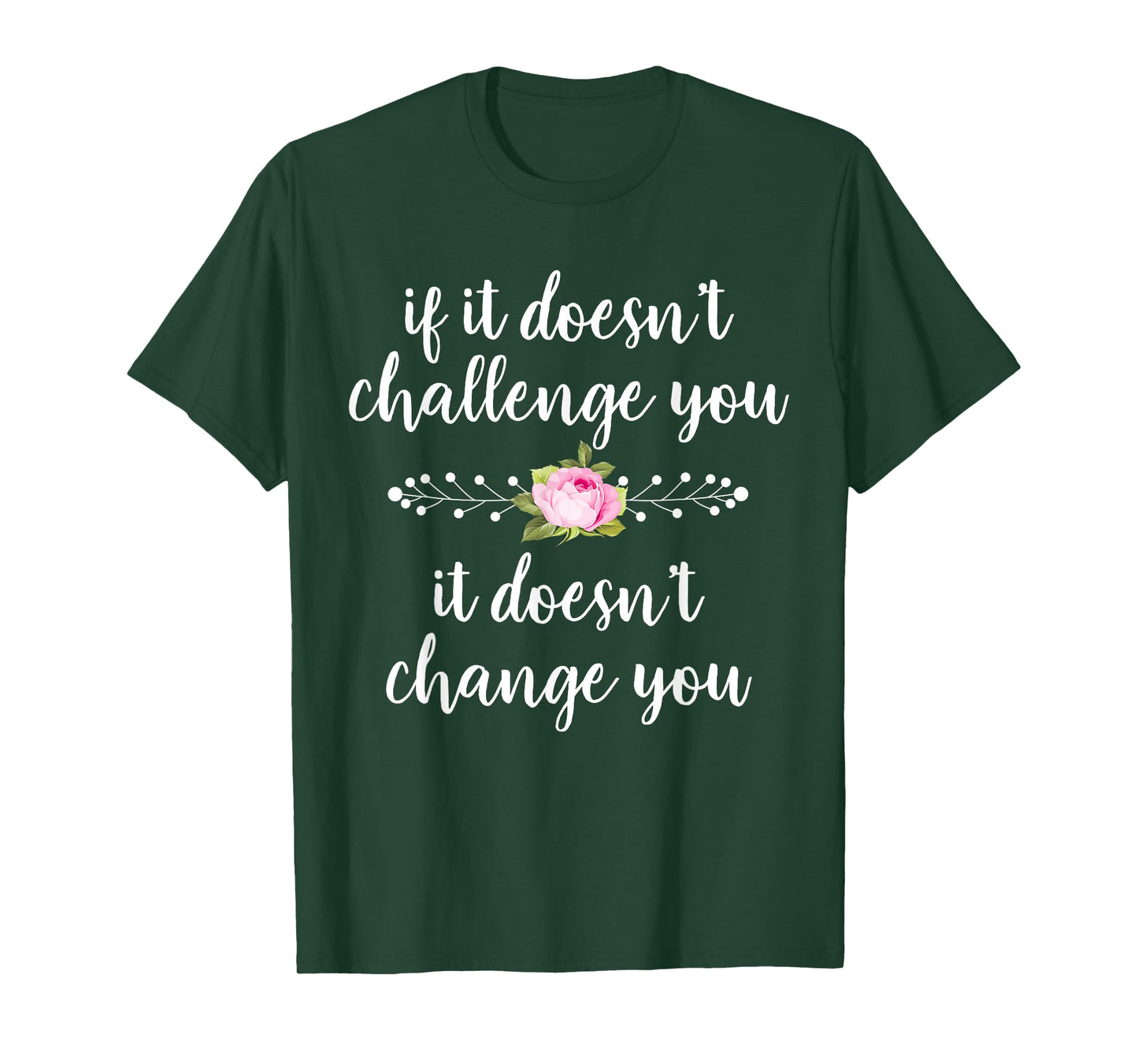 Challenge Makes Change Motivational Quote Running Fitness T-Shirt