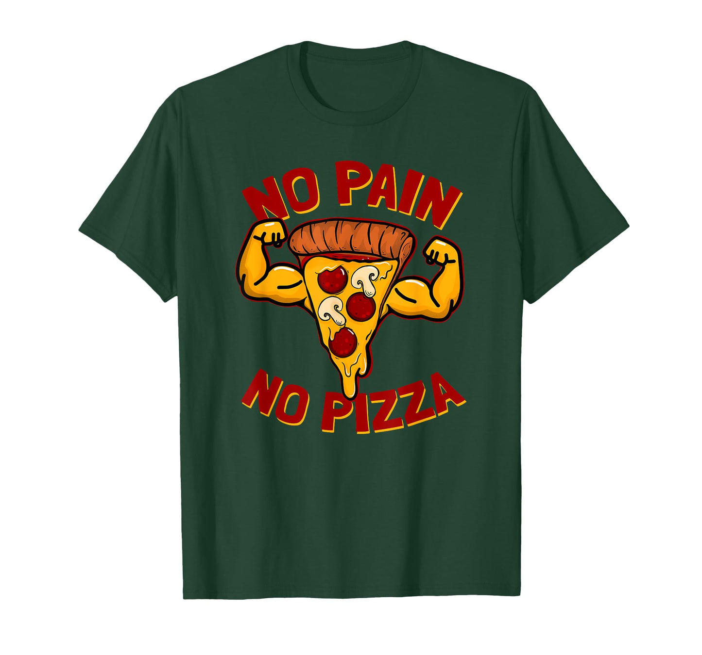 No pain No pizza Pizza Bro Funny T-Shirt