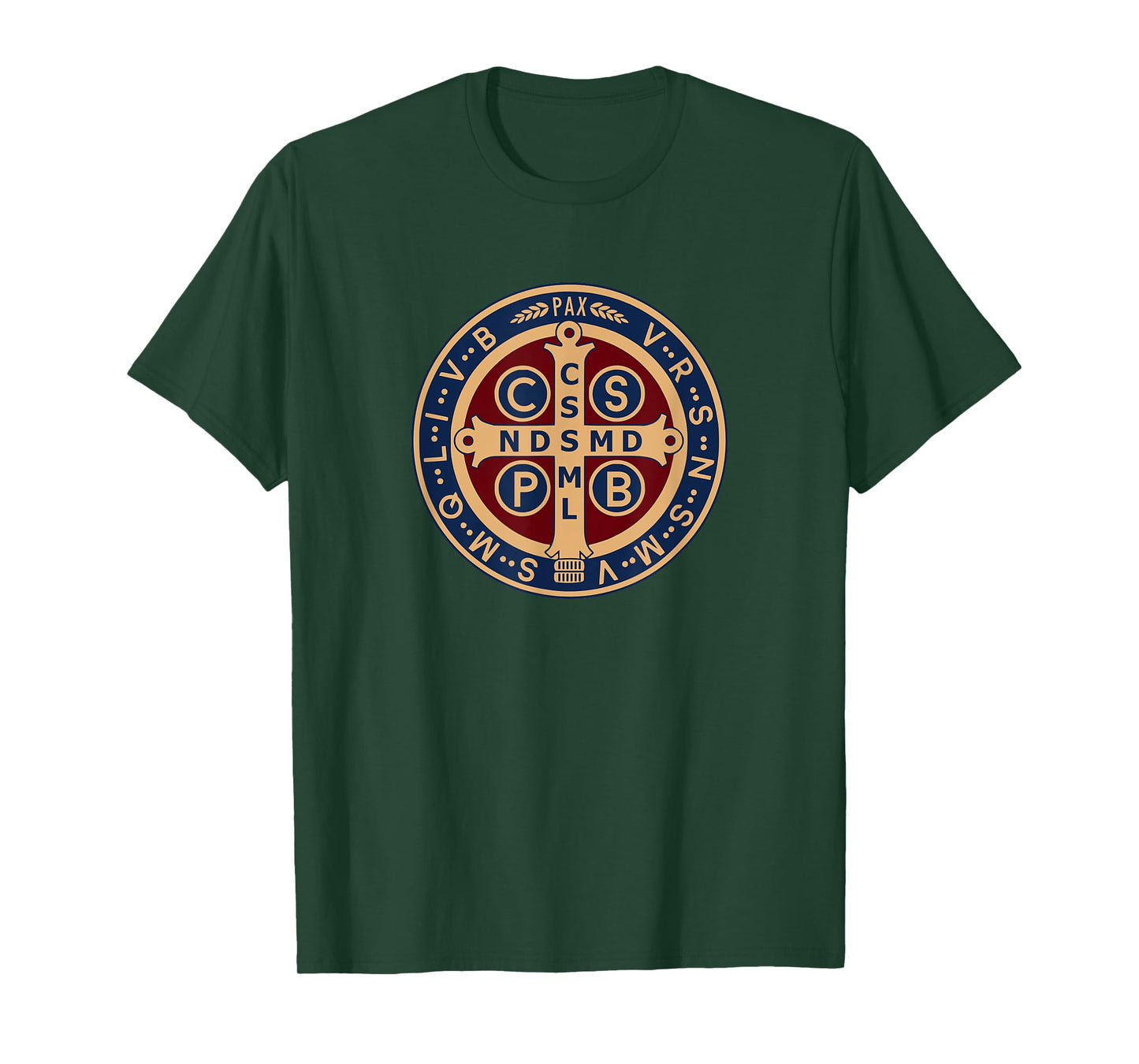 Medal of Saint Benedict Benedict Blessing Catholic T-Shirt