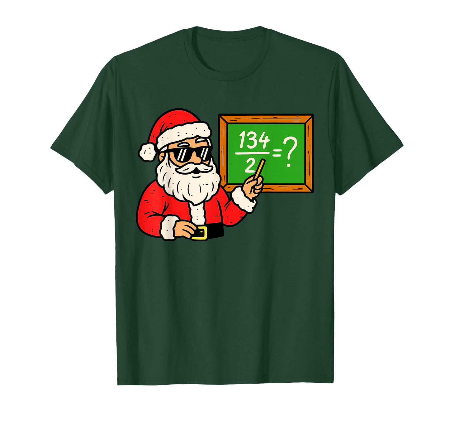 67 Teacher Christmas Santa Six Seven Meme Brainrot Math T-Shirt