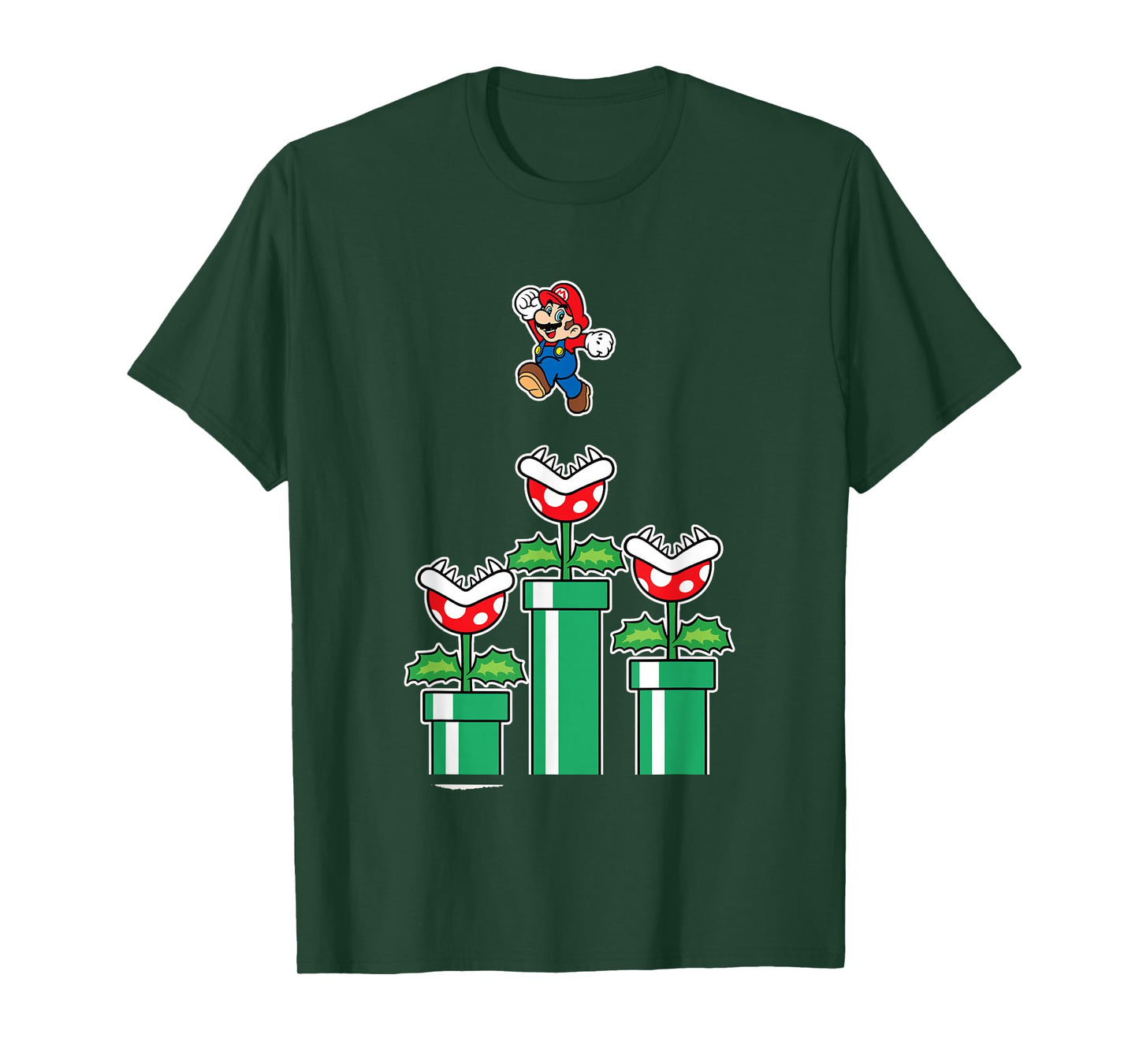 Super Mario Man Eater Jumping Piranha Plants T-Shirt