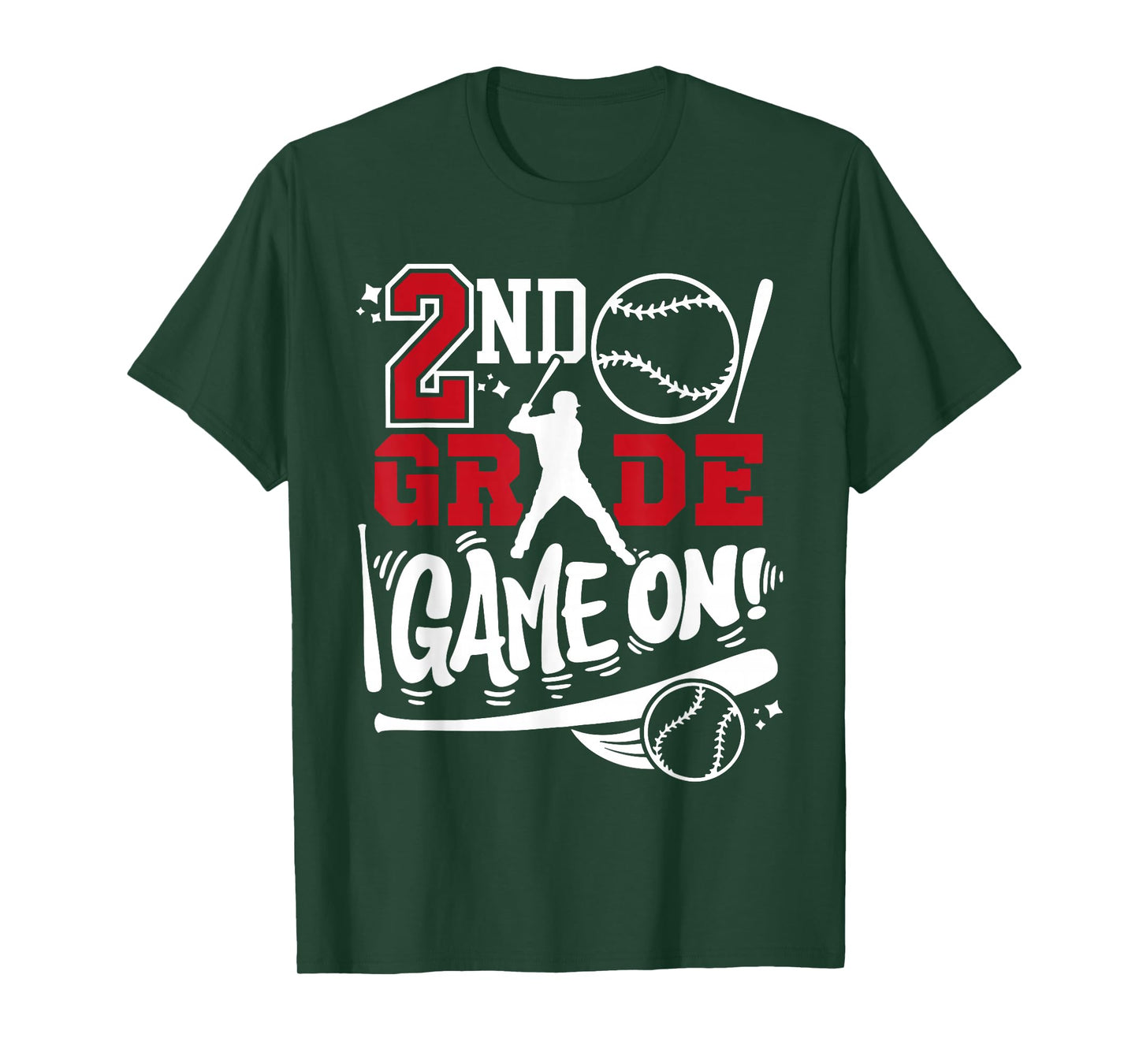 2nd Grade Game On First Day of School Baseball Second Grade T-Shirt