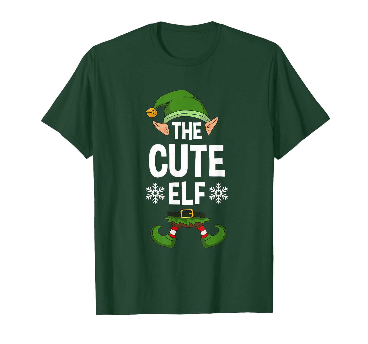 The Cute Elf Party Family Group Matching X-Mas Cutest Saying T-Shirt