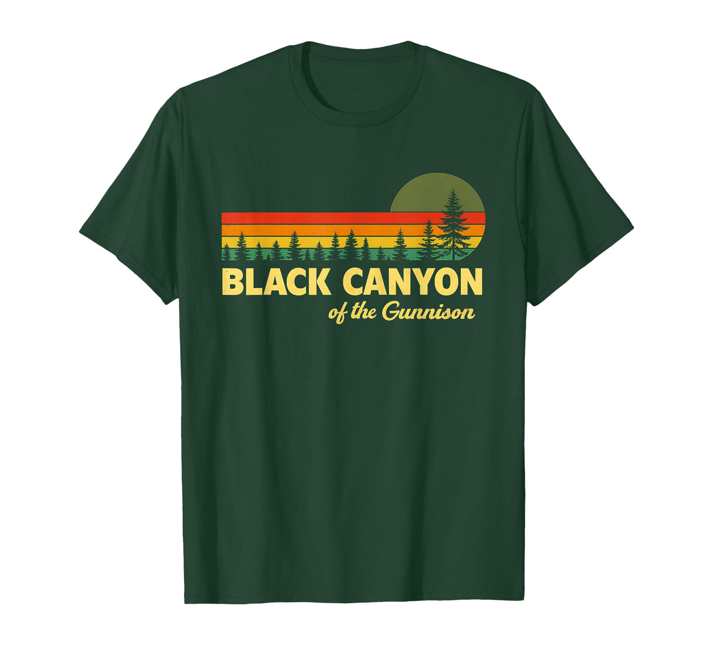 National Park Hiking Vintage Black Canyon The Gunnison T-Shirt