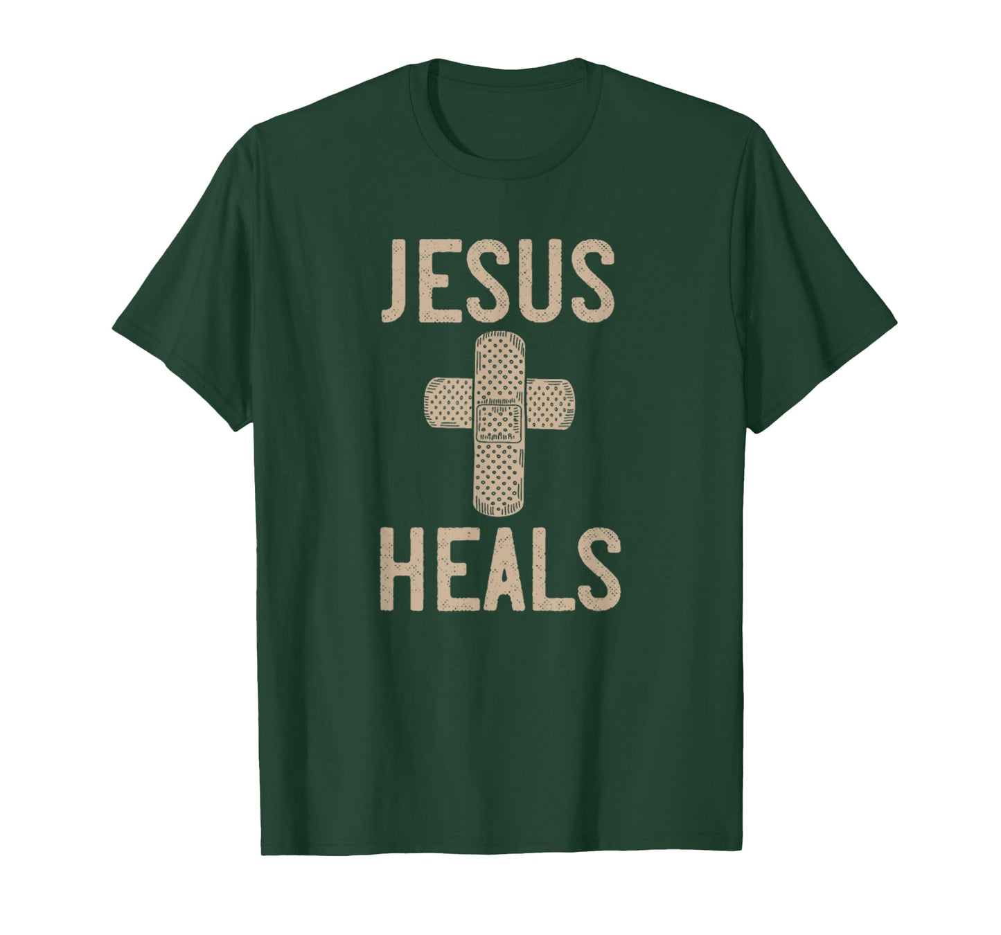 Jesus Heals Band Aid Cross T-Shirt