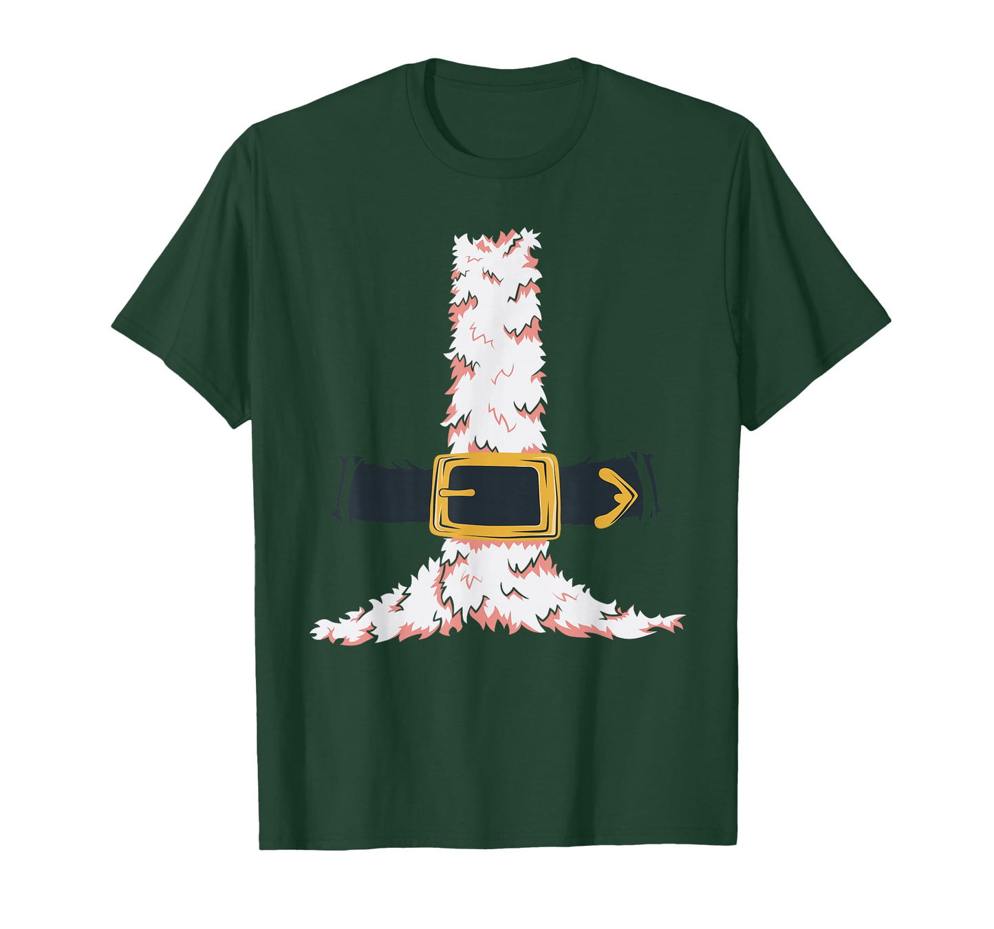 Funny Santa Claus Suit Retro Christmas Jacket Belt T-Shirt