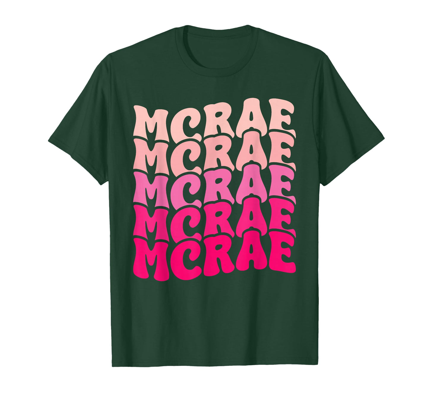 Personalized Name Mcrae I Love Mcrae 80's Groovy T-Shirt