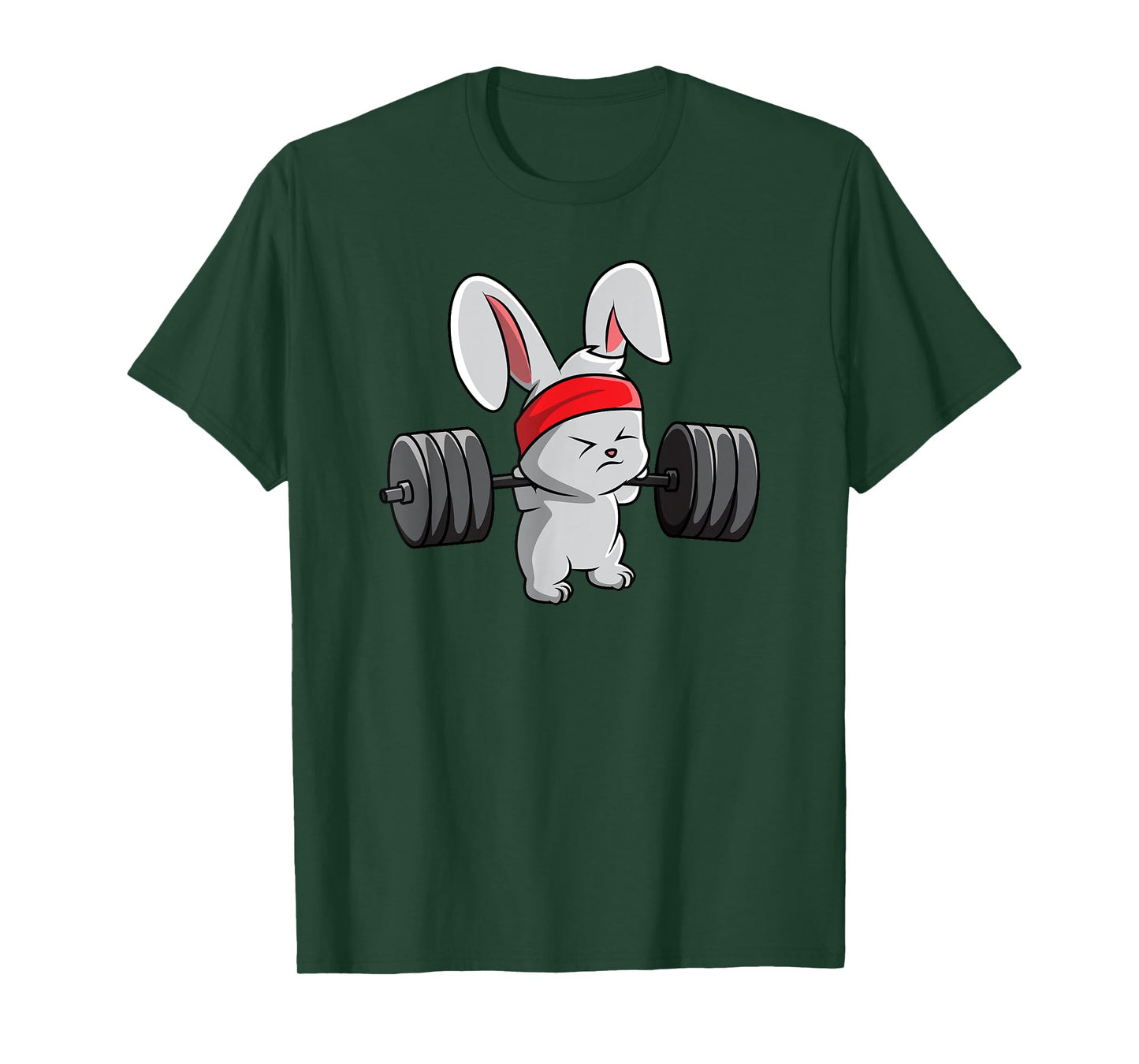 Bunny Gym T-Shirt, Rabbit Fitness Weightlifting Shirt T-Shirt