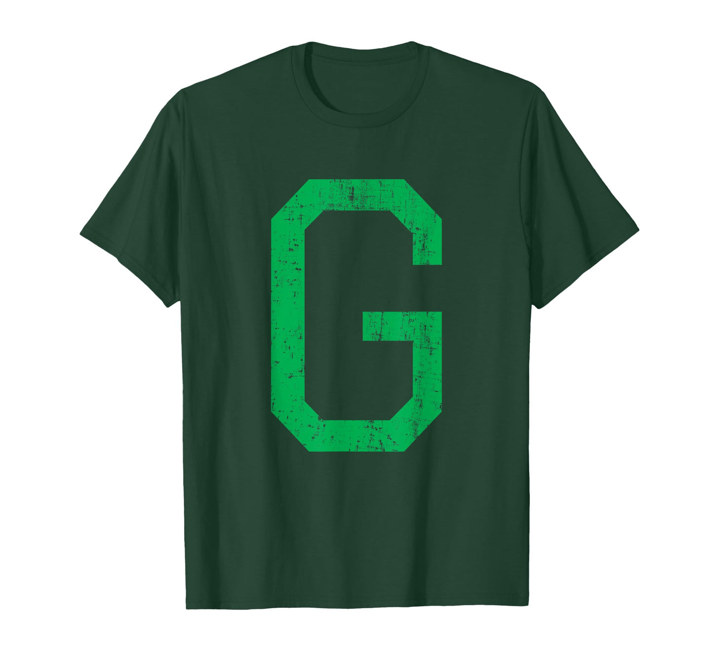 Letter G Uppercase Alphabet Initial Classic School College T-Shirt