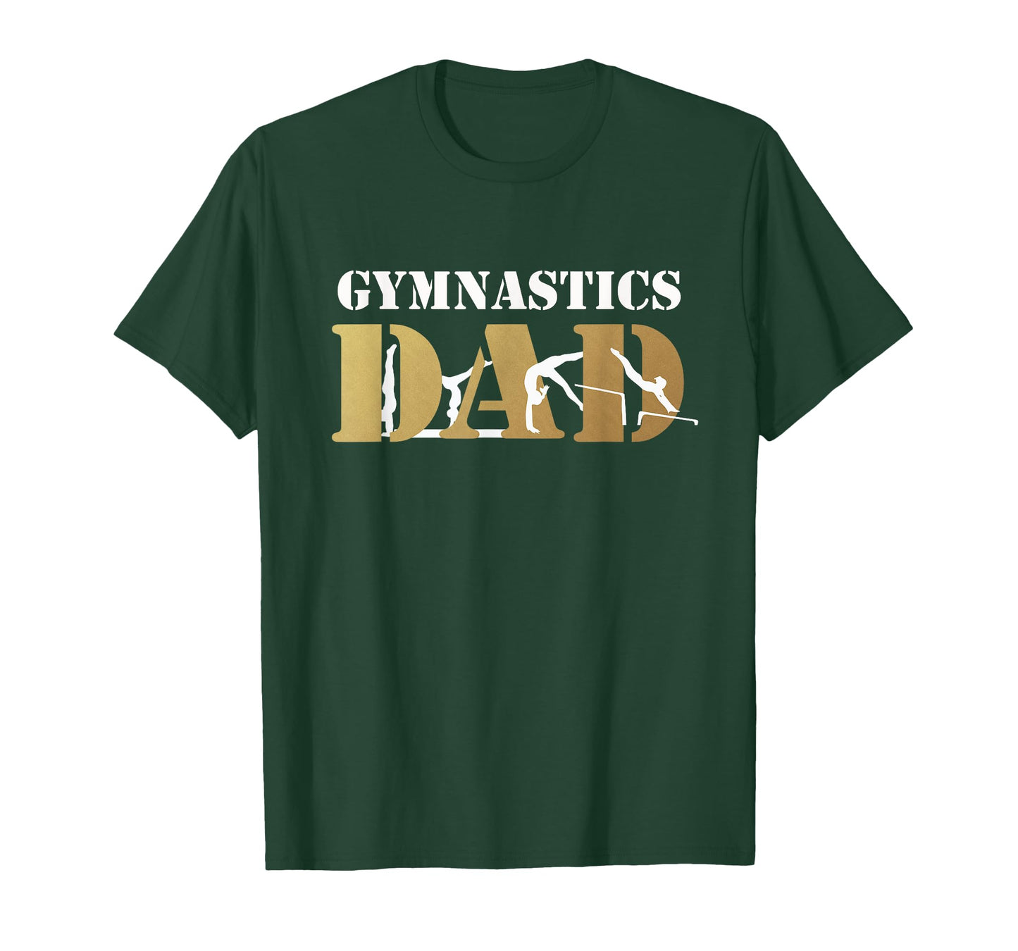 Funny Gift for Men Gymnastics Dad Love Daughter T-Shirt