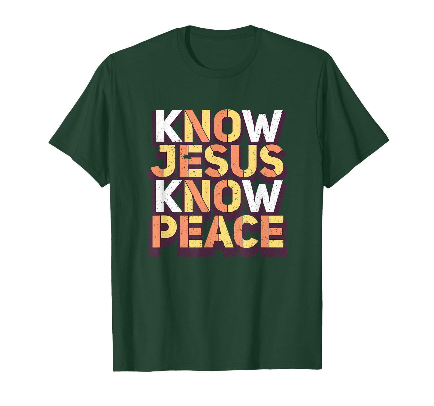 Know Jesus Know Peace Christian Religious Matching Gift T-Shirt