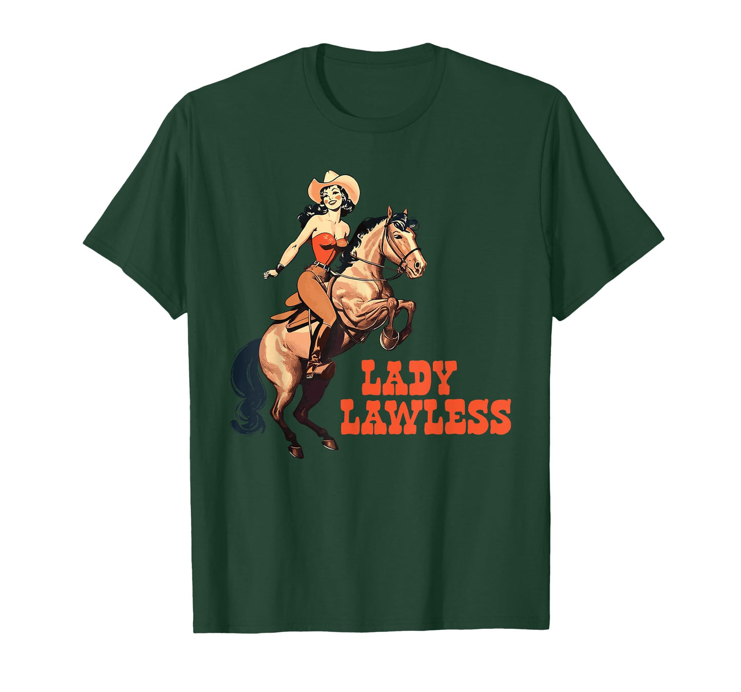 Lady Lawless Western cowgirl aesthetic vintage T-Shirt