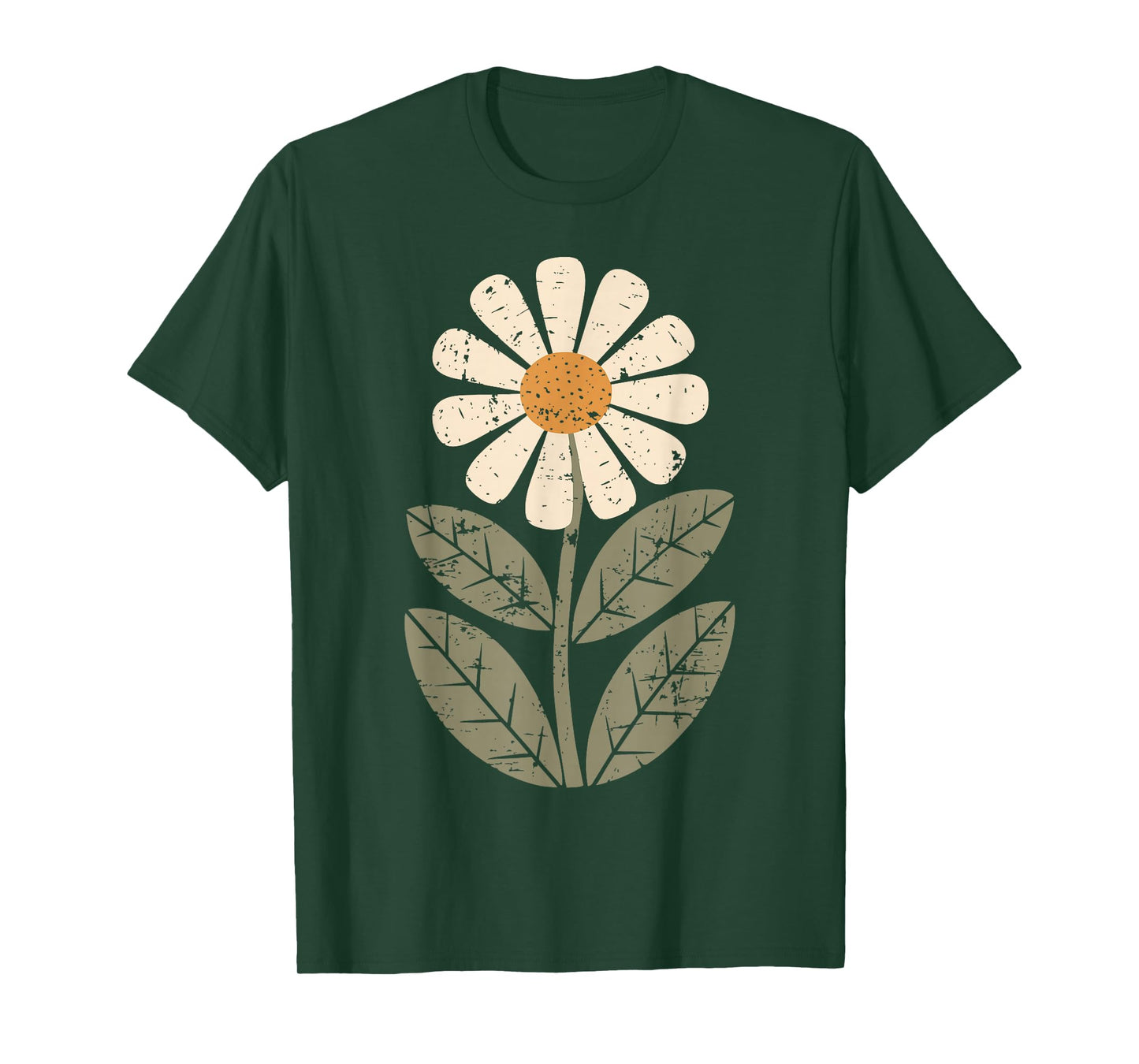 Daisy Flower Vintage Boho Art Floral Botanical Wildflower T-Shirt