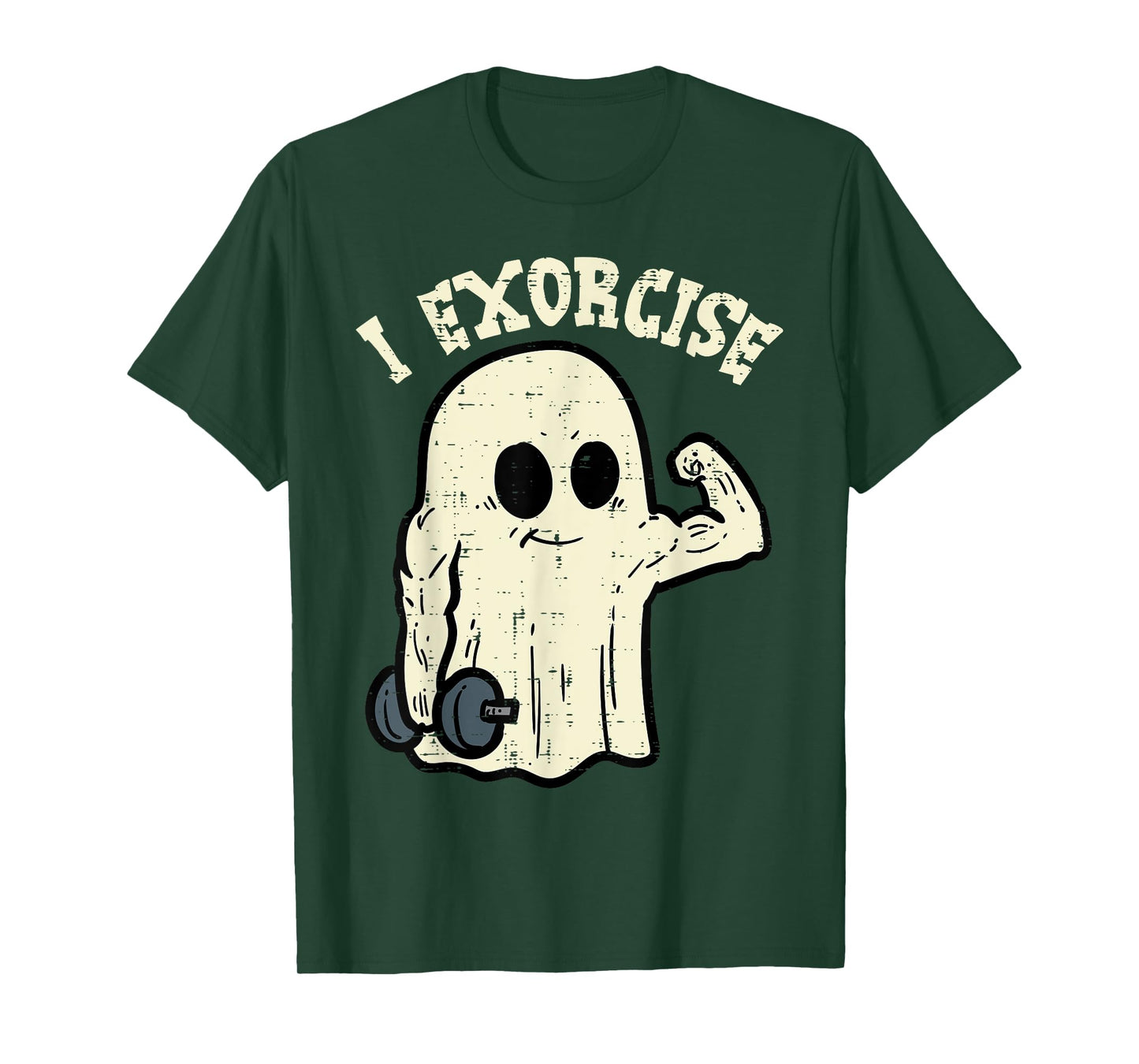Halloween Gym Ghost I Exorcise Fun Workout Costume Men Women T-Shirt