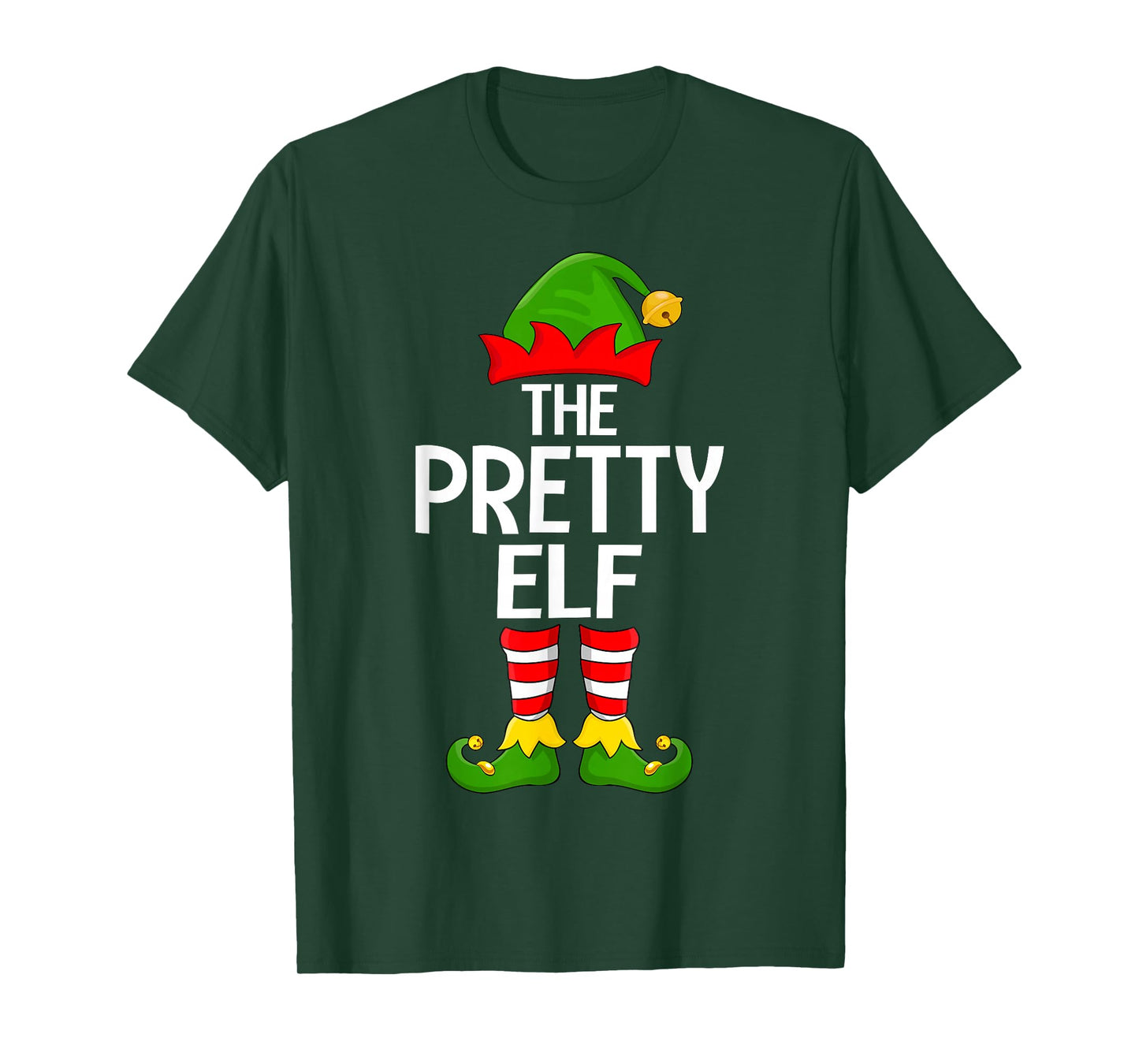 Pretty Elf Xmas Matching Family Elf Squad Christmas T-Shirt