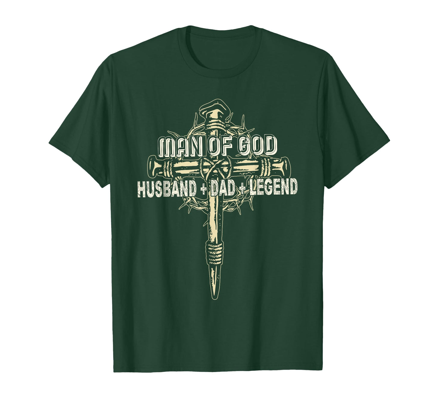 Man Of God Husband Dad Happy Father's Day Proud Christian T-Shirt