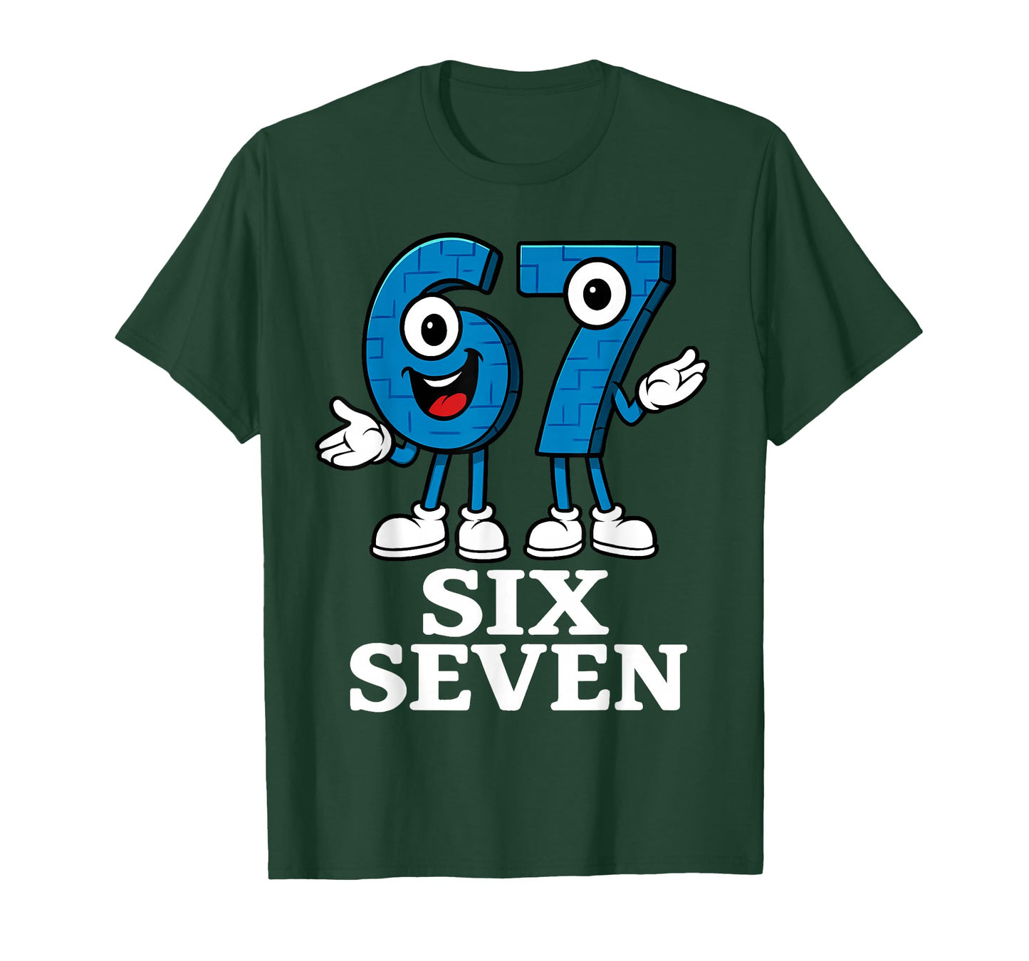 67 Six Seven 6-7 - Funny Italian Brainrot Kids Gaming Meme T-Shirt