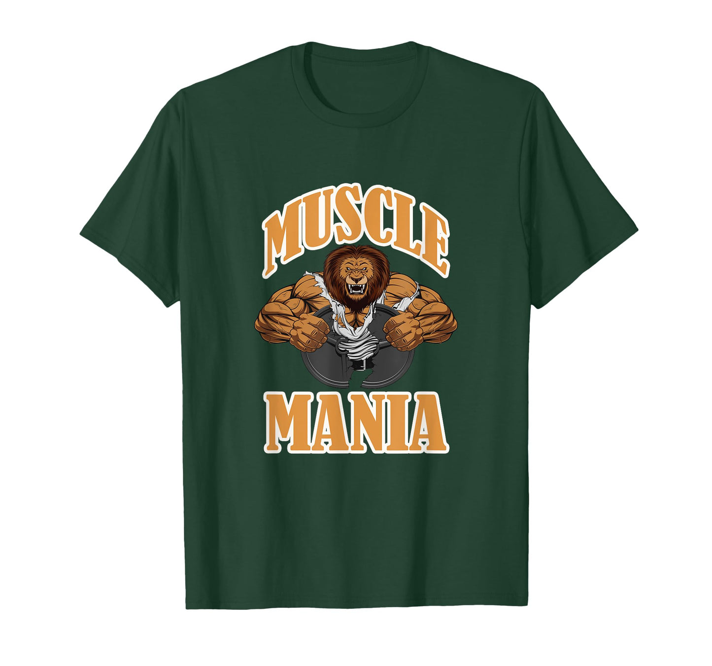 Muscle Mania Gym Enthusiast Power Design T-Shirt