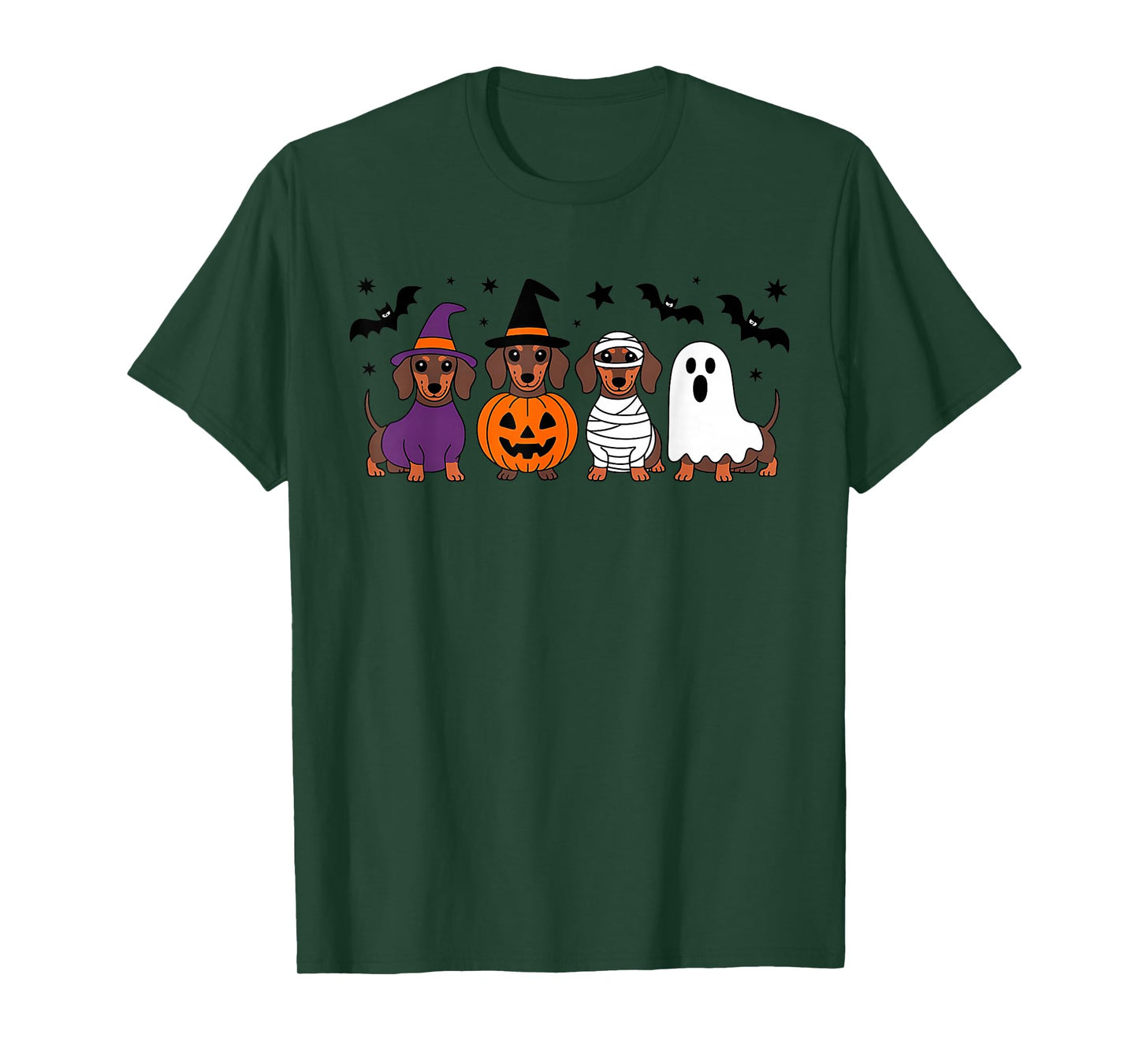 Halloween Dachshund Dogs Funny Costume Spooky T-Shirt