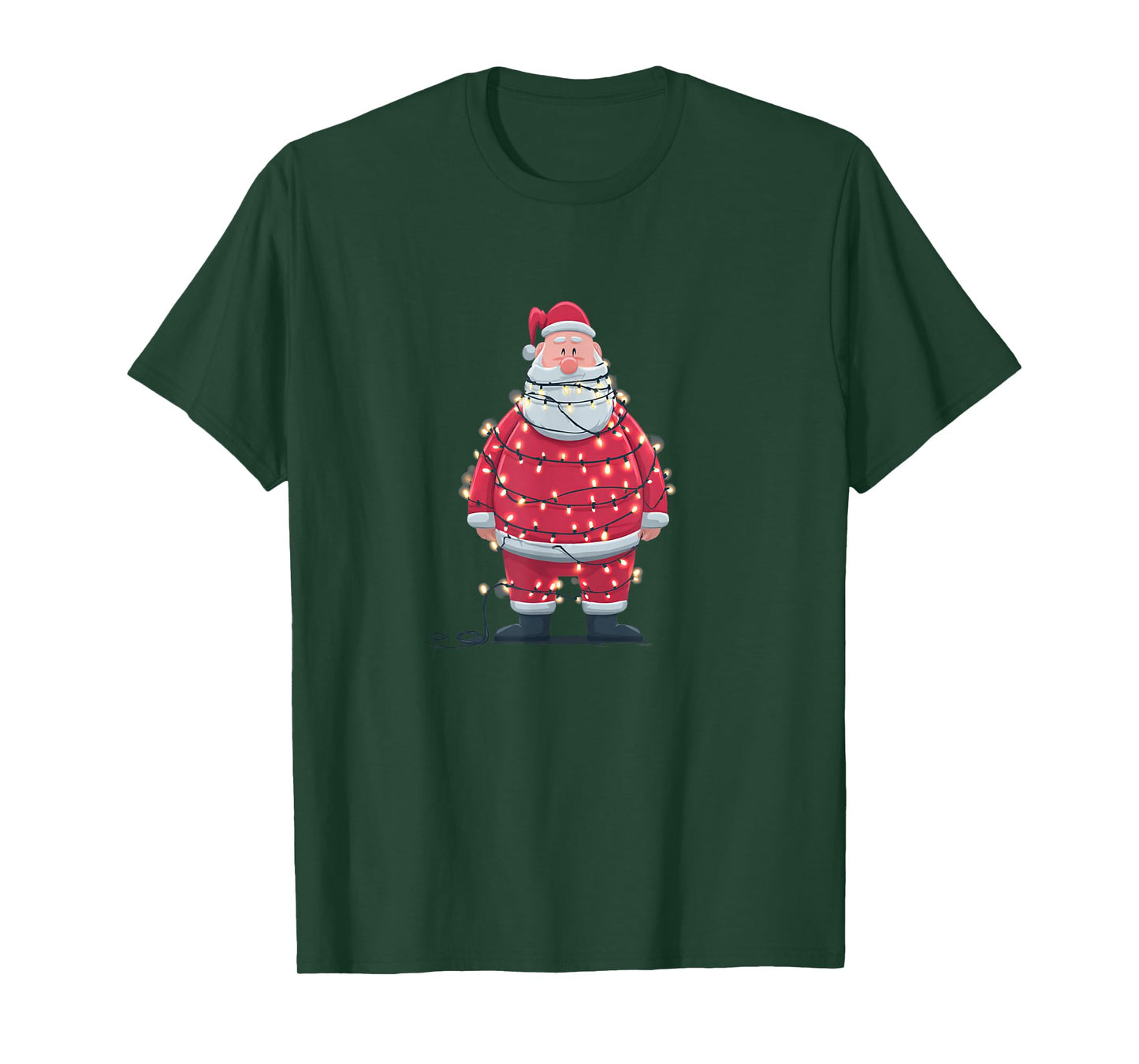 Pretty Yule Lights for Santa Claus in Xmas Night T-Shirt