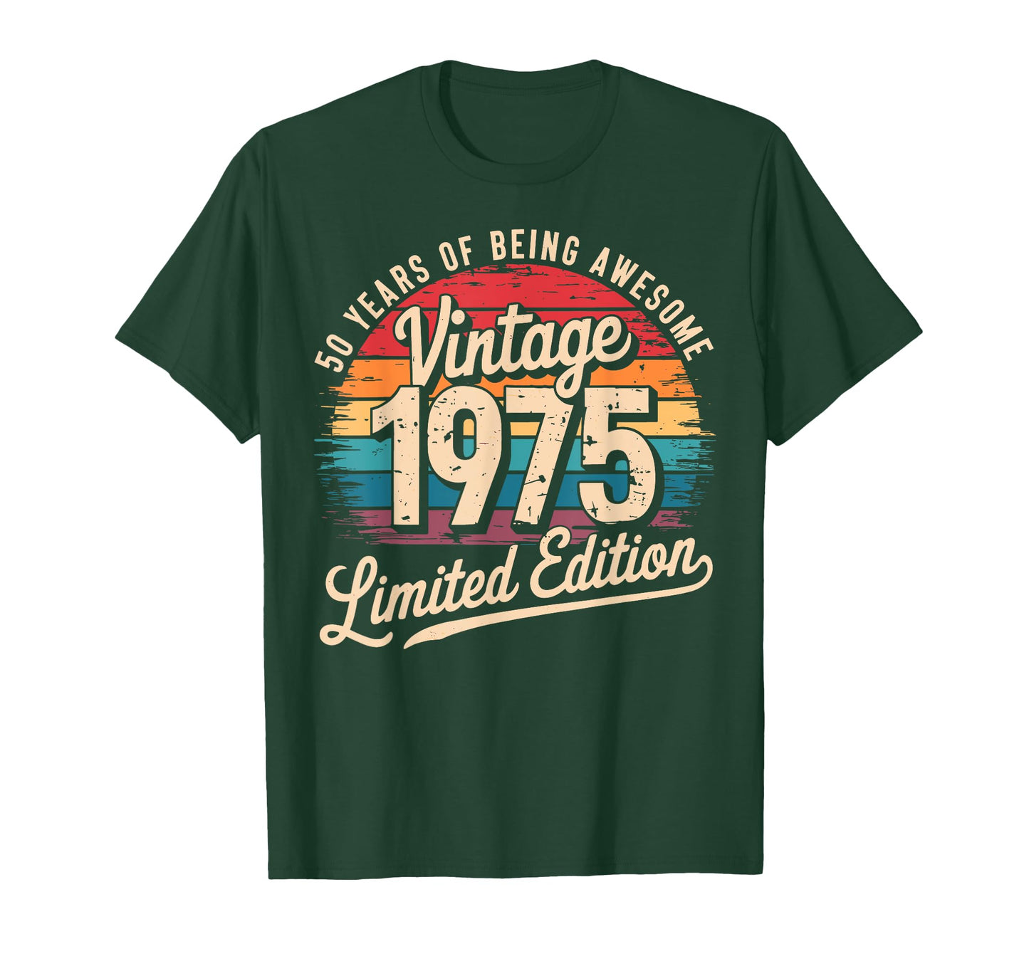 50 Year Birthday Decorations Men Gag 50yr 1975 50th Birthday T-Shirt