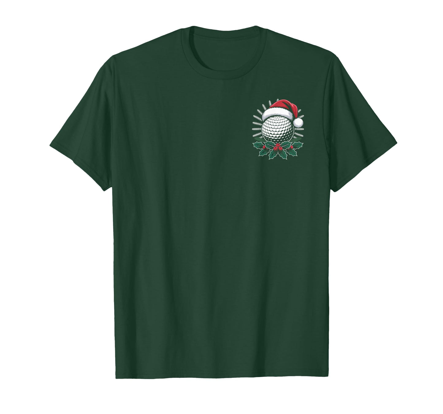 Funny Santa Golf Christmas Holiday Look for Men Women T-Shirt